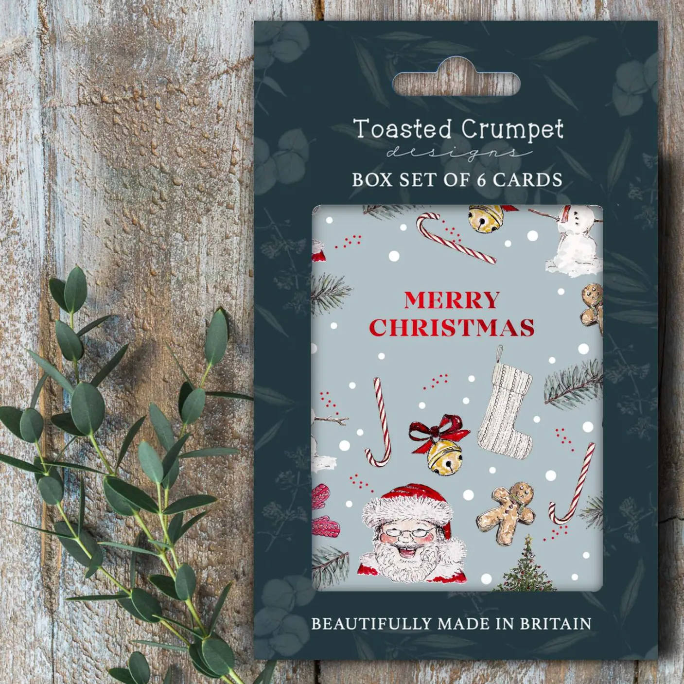 Merry Christmas Set of 6 Boxed Mini Christmas Cards