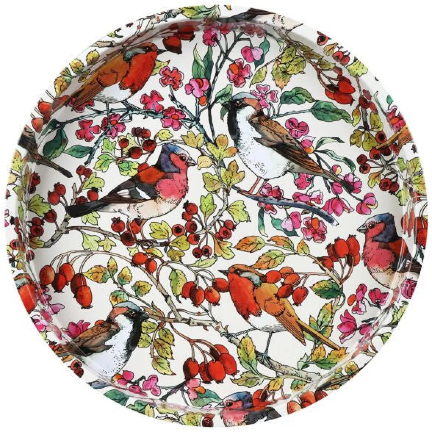 Birds in the Hedgerow Deepwell Tin Tray
