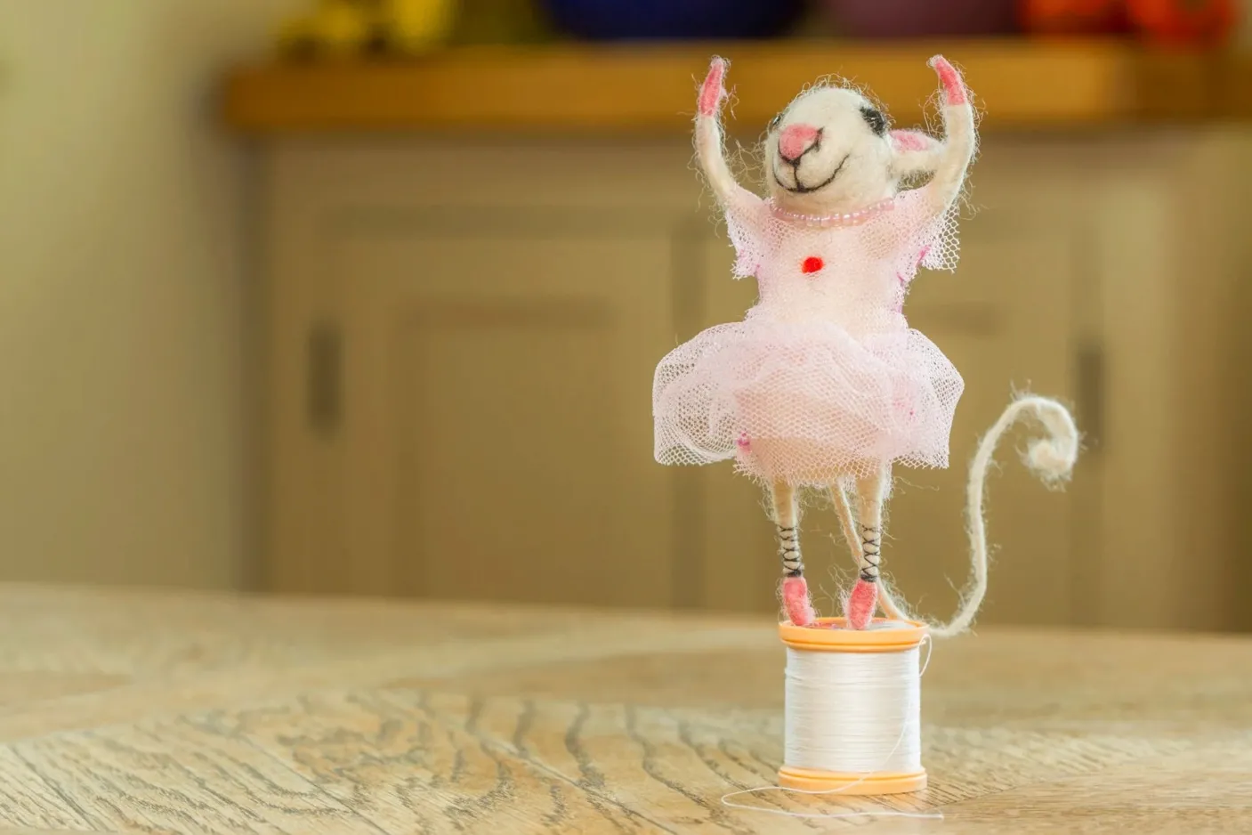 Beautiful Ballet Dancer Felt Mouse