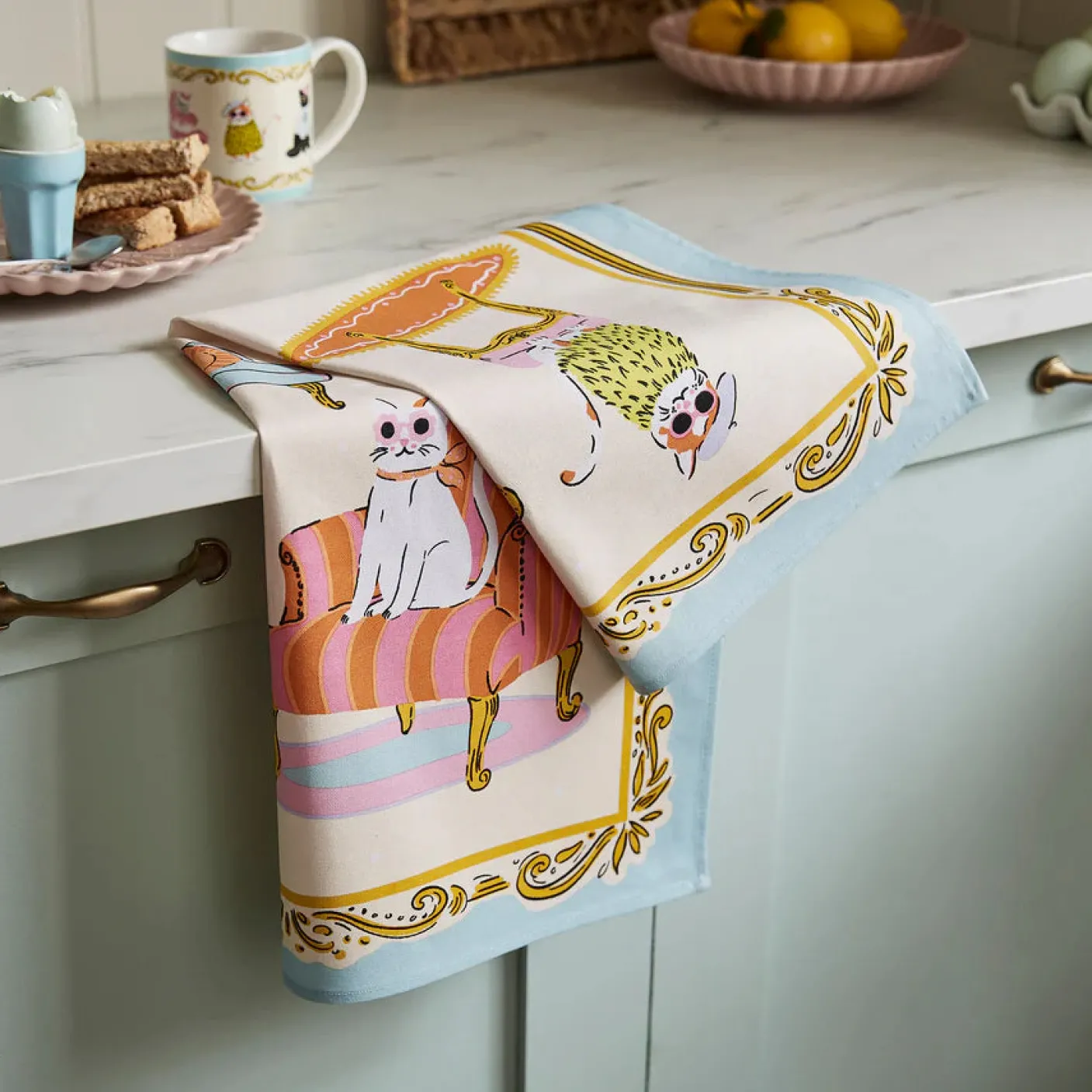 Cool Cats Cotton Tea Towel