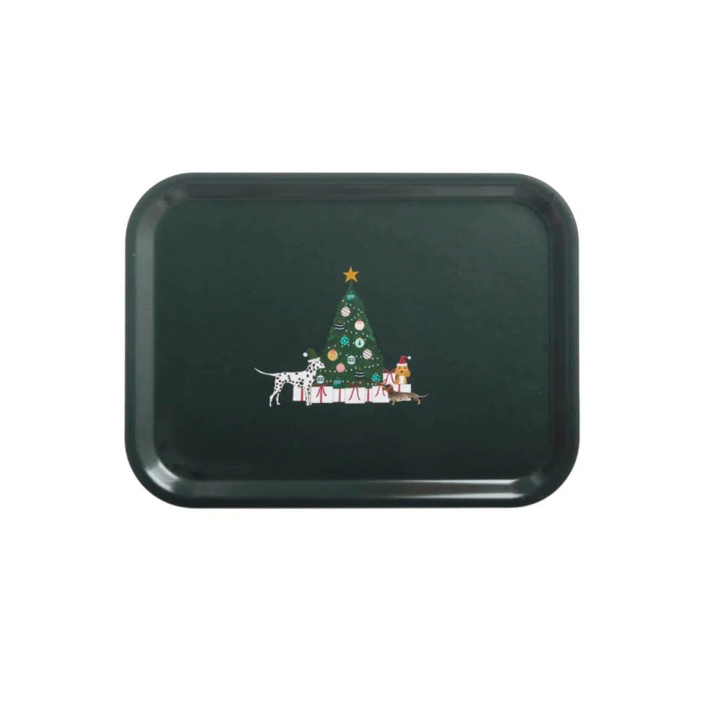 Christmas Dogs Small Tray