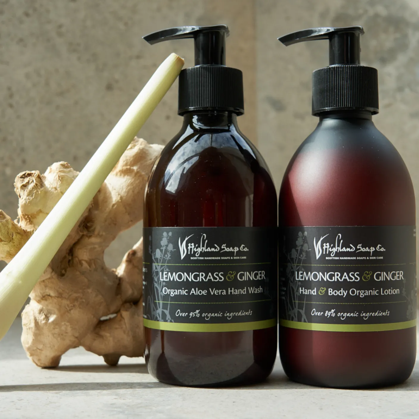 Lemongrass & Ginger Hand & Body Organic Lotion 300ml