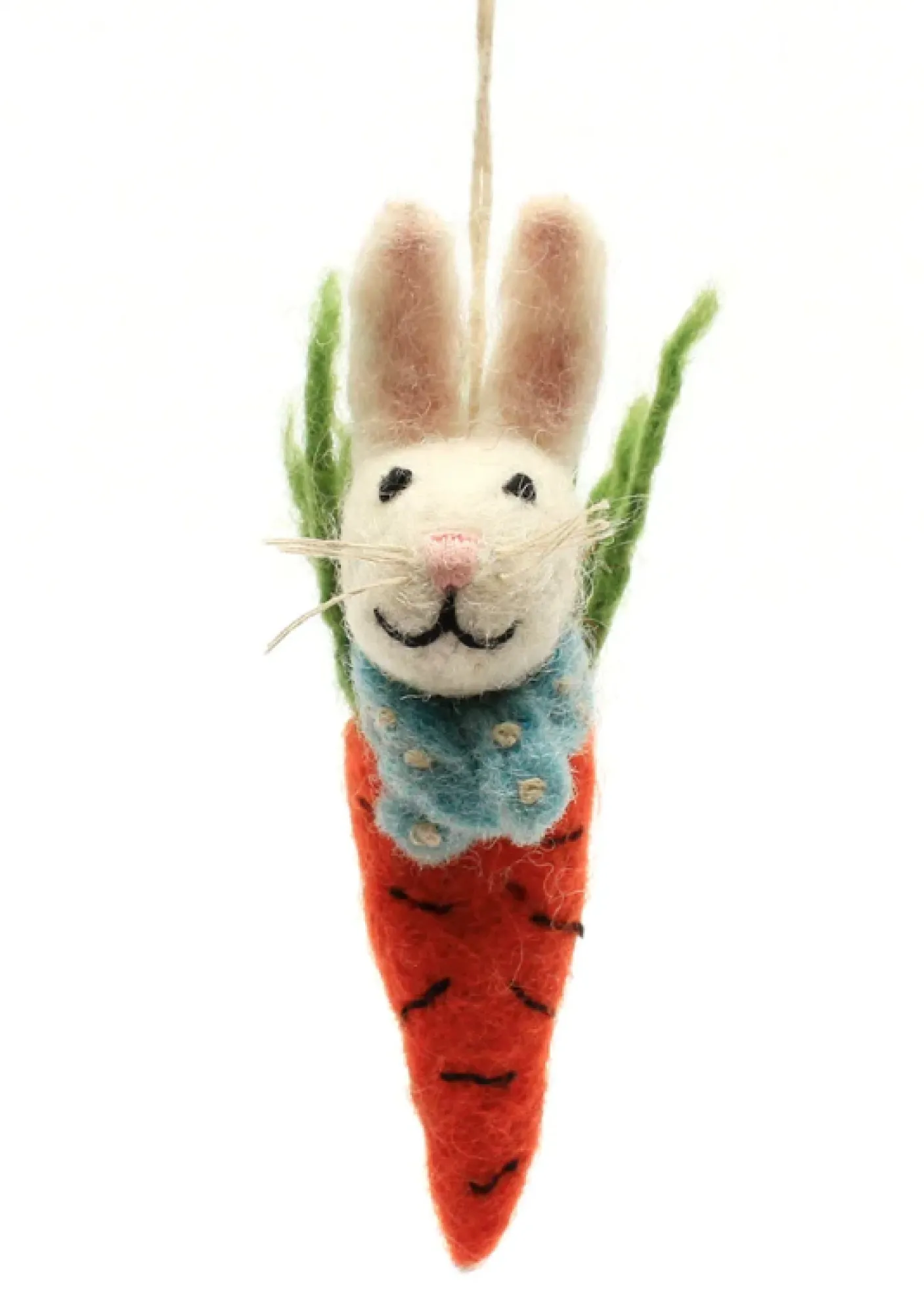 Swaddling Bunny Felt Decoration