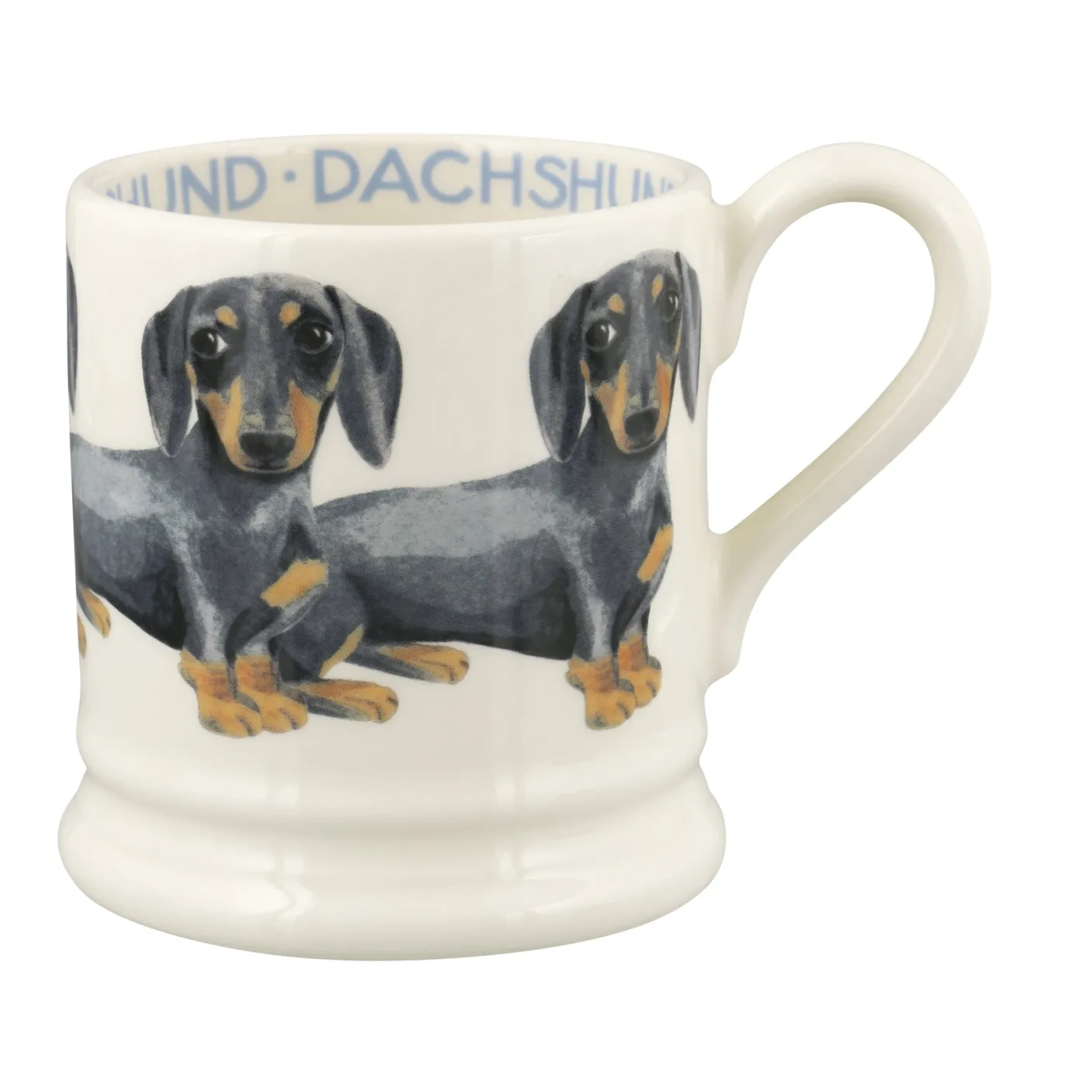 Black and Tan Dachshund 1/2 Pint Mug