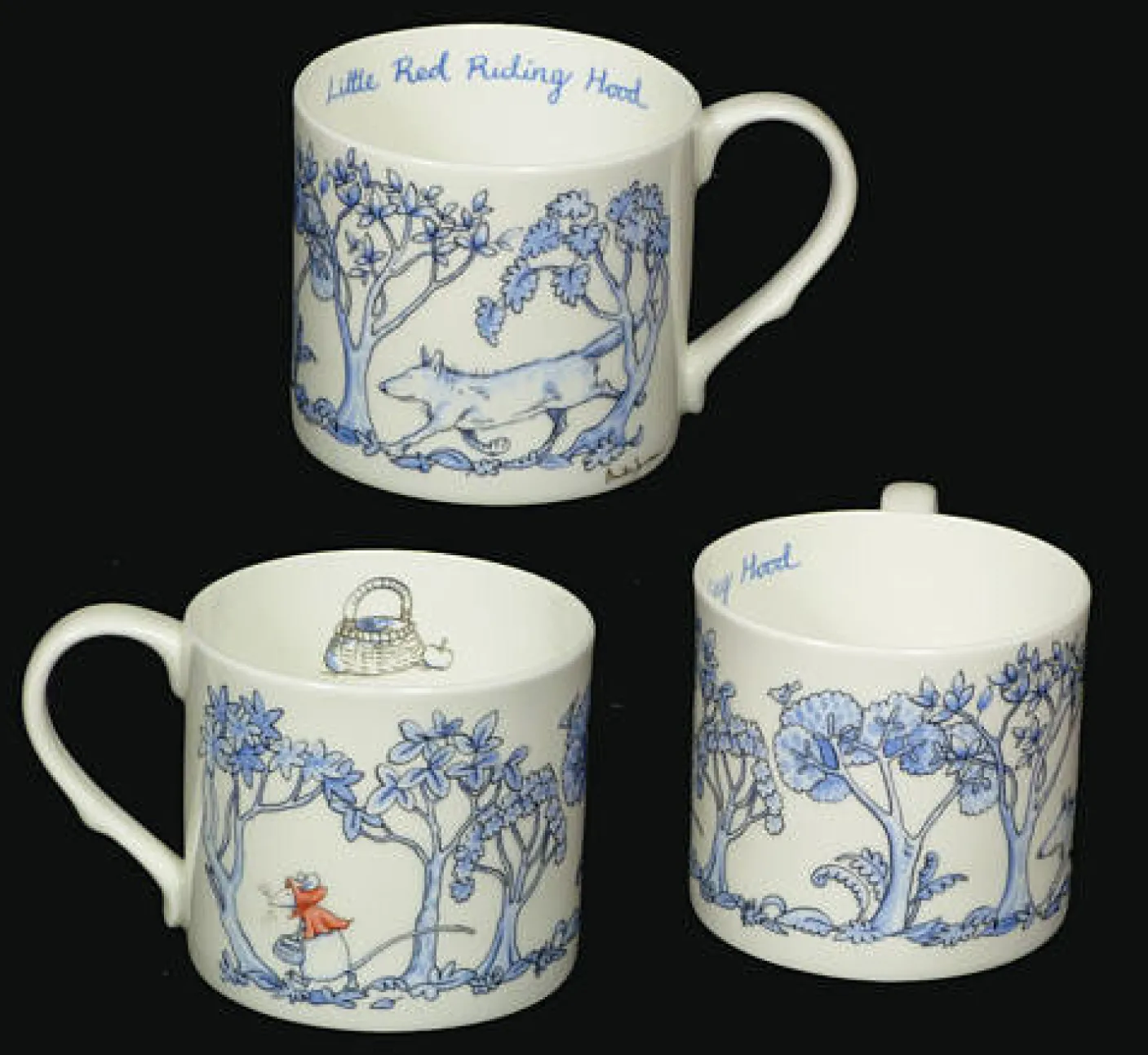 Red Riding Hood Blue Mug