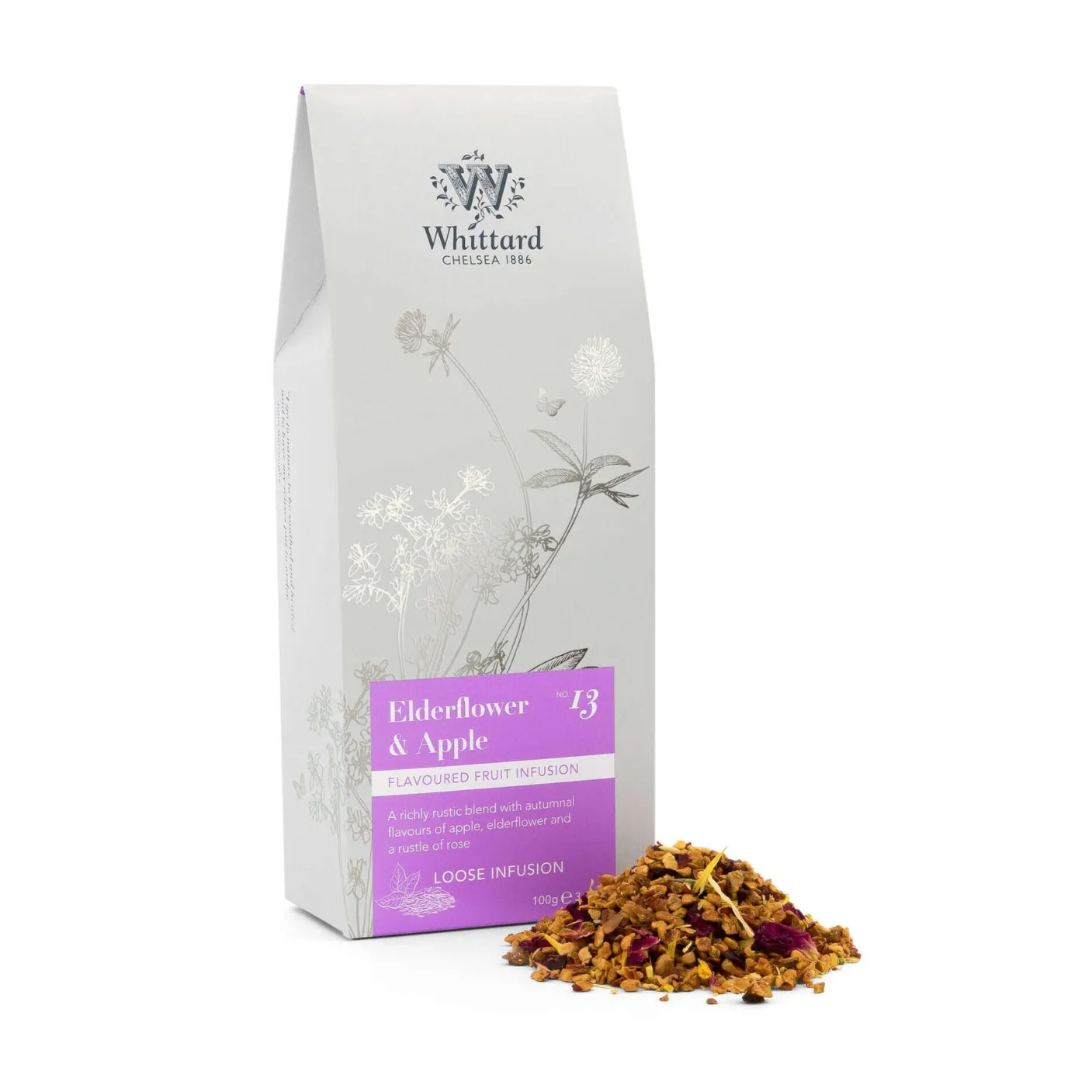 Whittard Elderflower and Apple Loose Tea Pouch