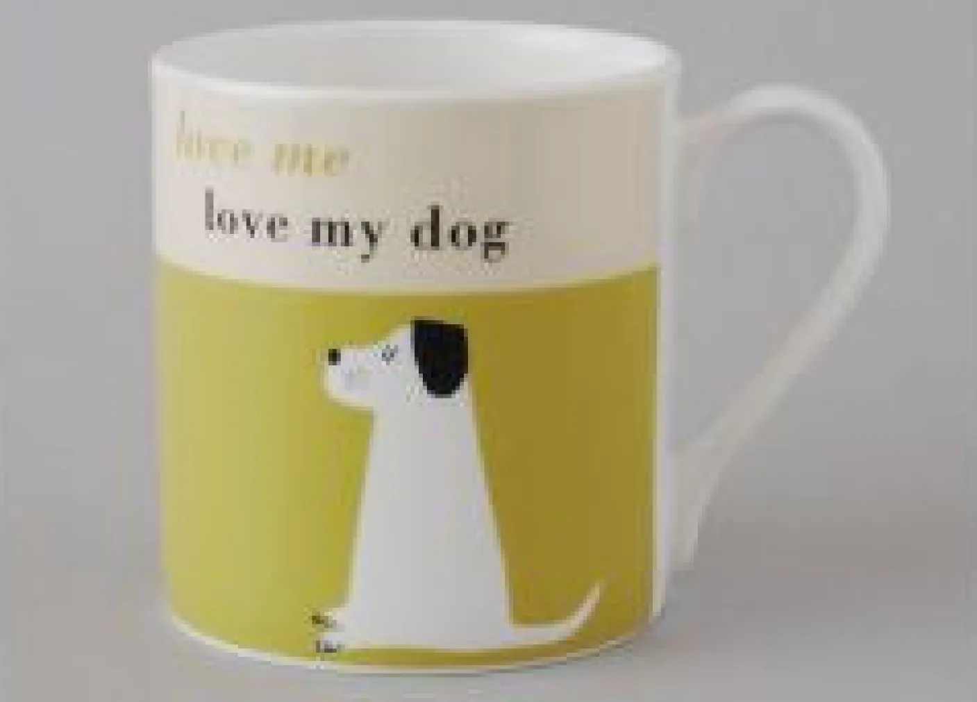 Happiness Dog Olive Mug