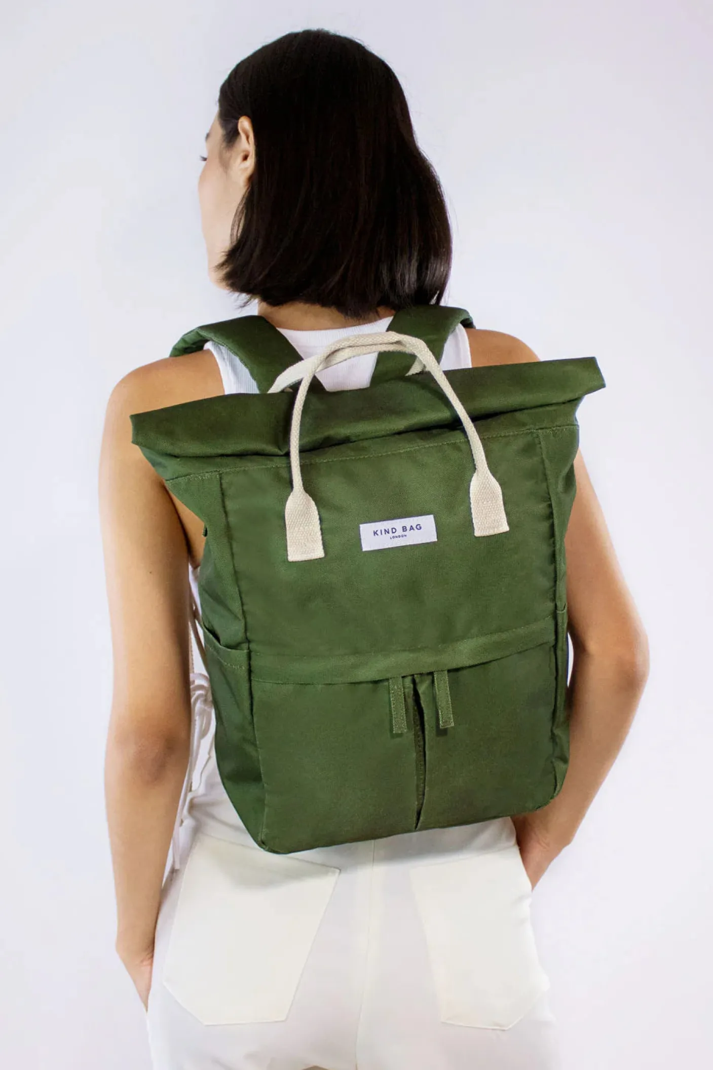 Olive Green Hackney Medium Backpack