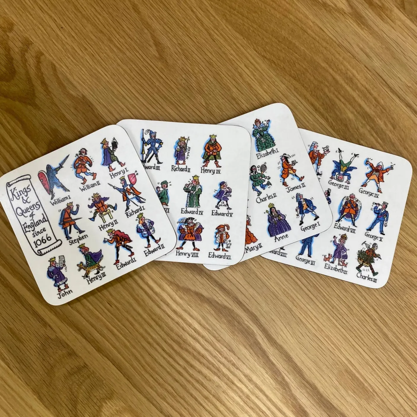 Kings & Queens Set of 4 Coasters