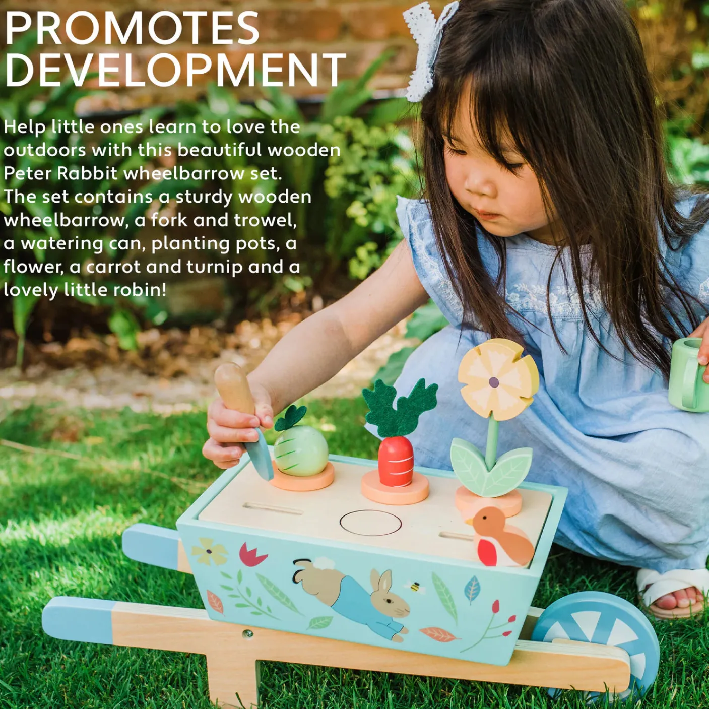 Peter Rabbit™ Wooden Wheelbarrow