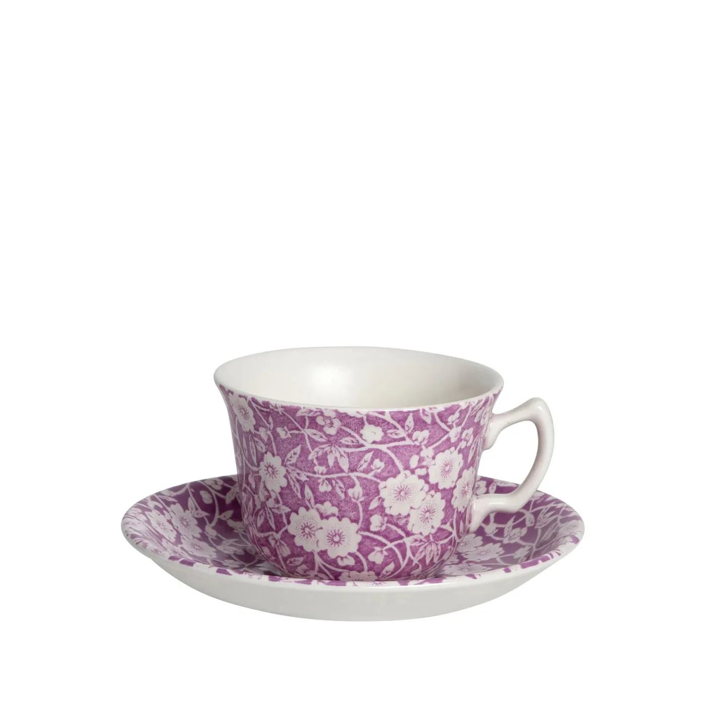Blossom Calico Teacup and Saucer