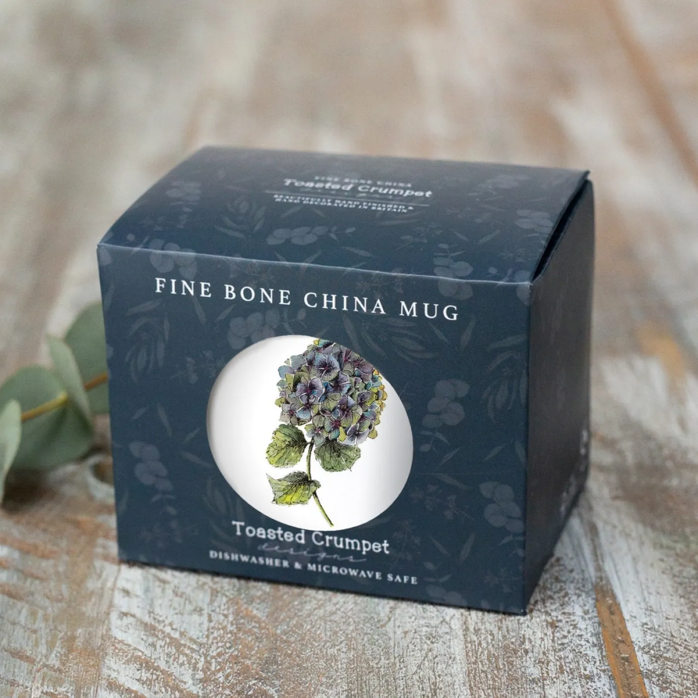 Hydrangea Bone China Mug