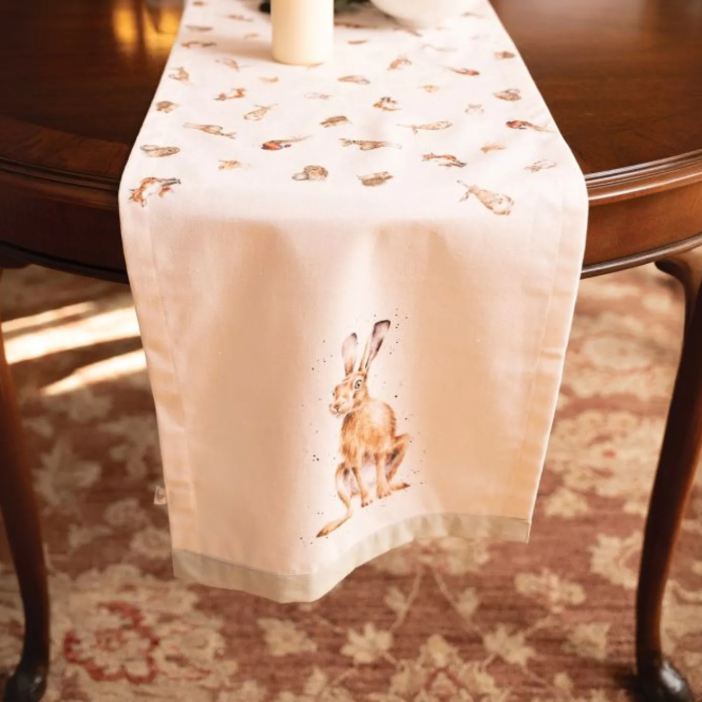 'Woodlanders' Woodland Animal Table Runner