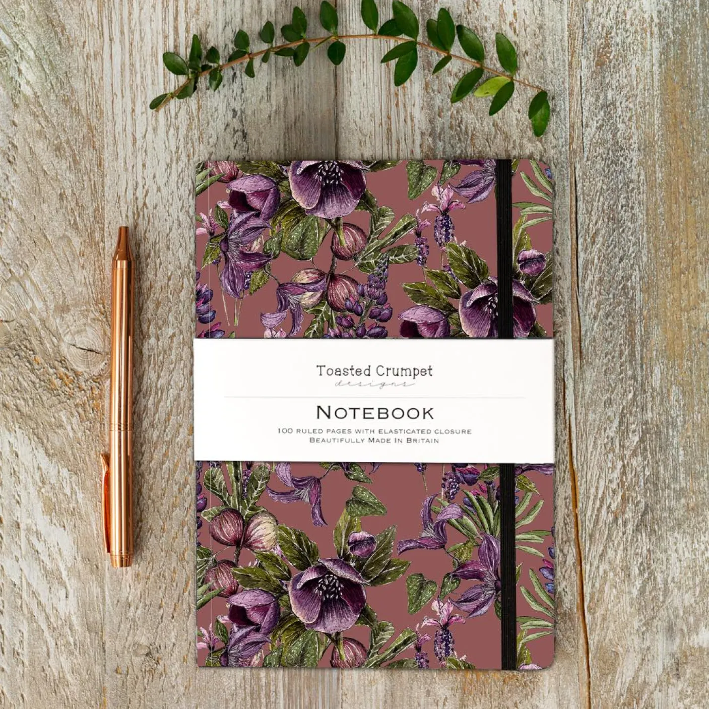 Mulberry Mauve A5 Lined Notebook
