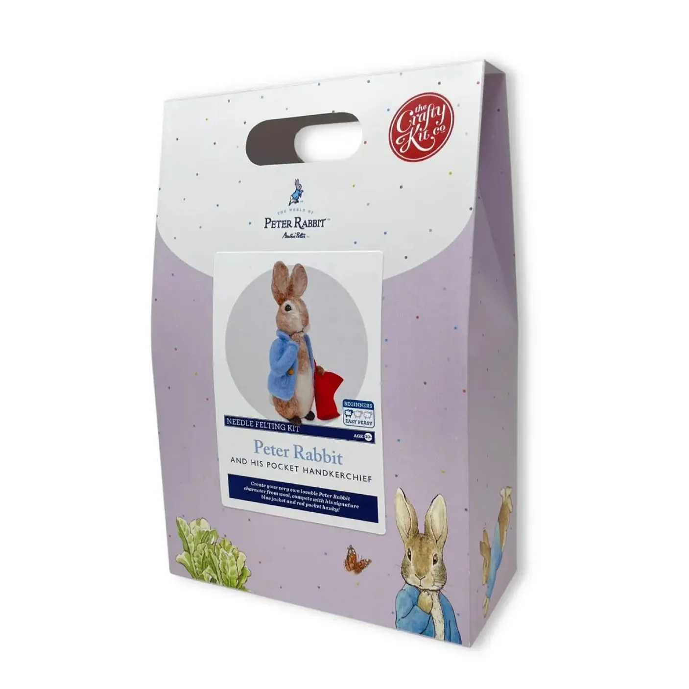 Peter Rabbit and his Pocket Handkerchief Needle Felting Craft Kit