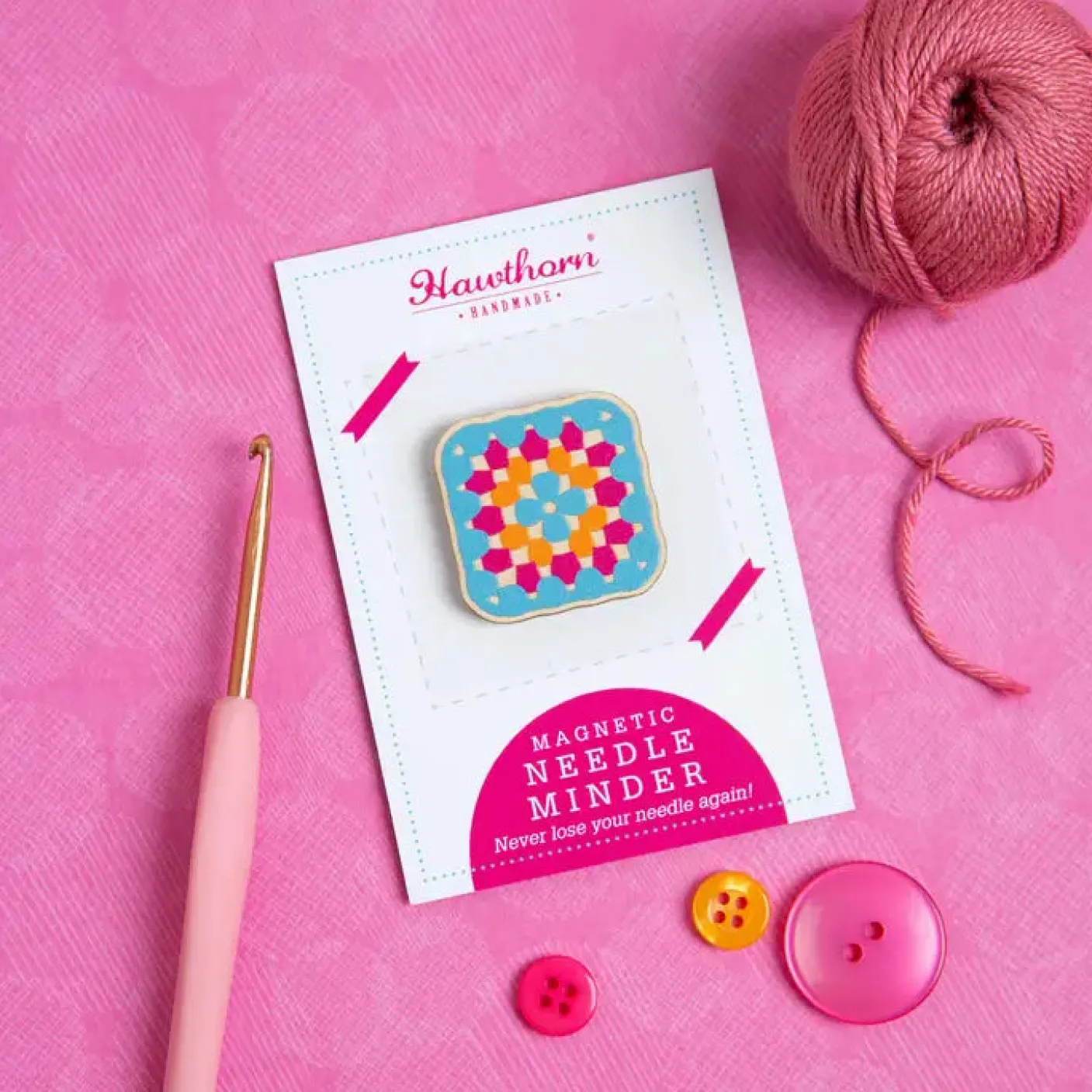 Granny Square Magnetic Needle Holder