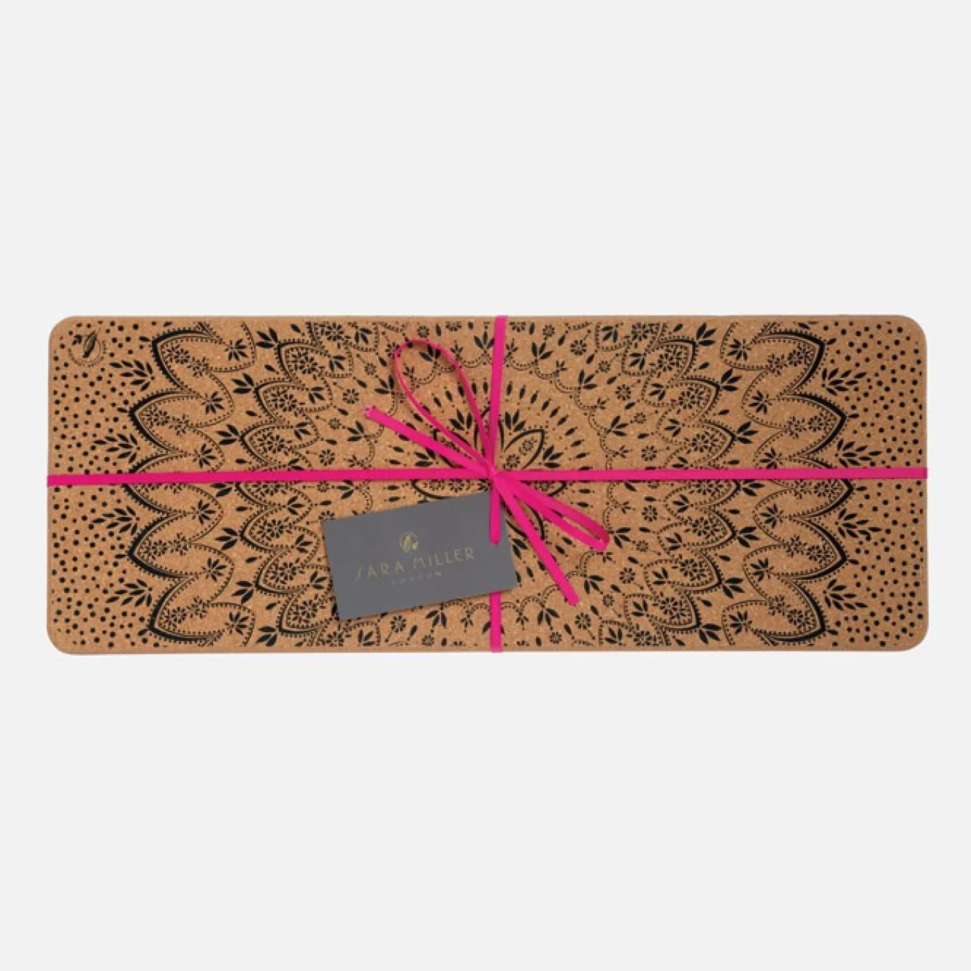 Sara Miller Artisanne Noir Long Rectangular Cork Trivet