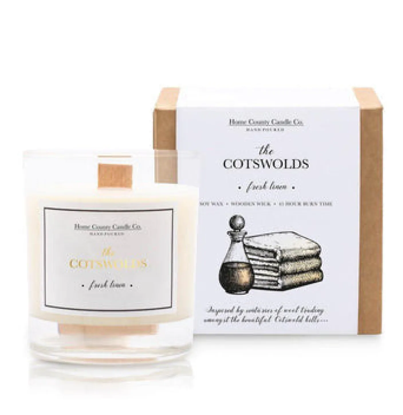 The Cotswolds Fresh Linen Candle