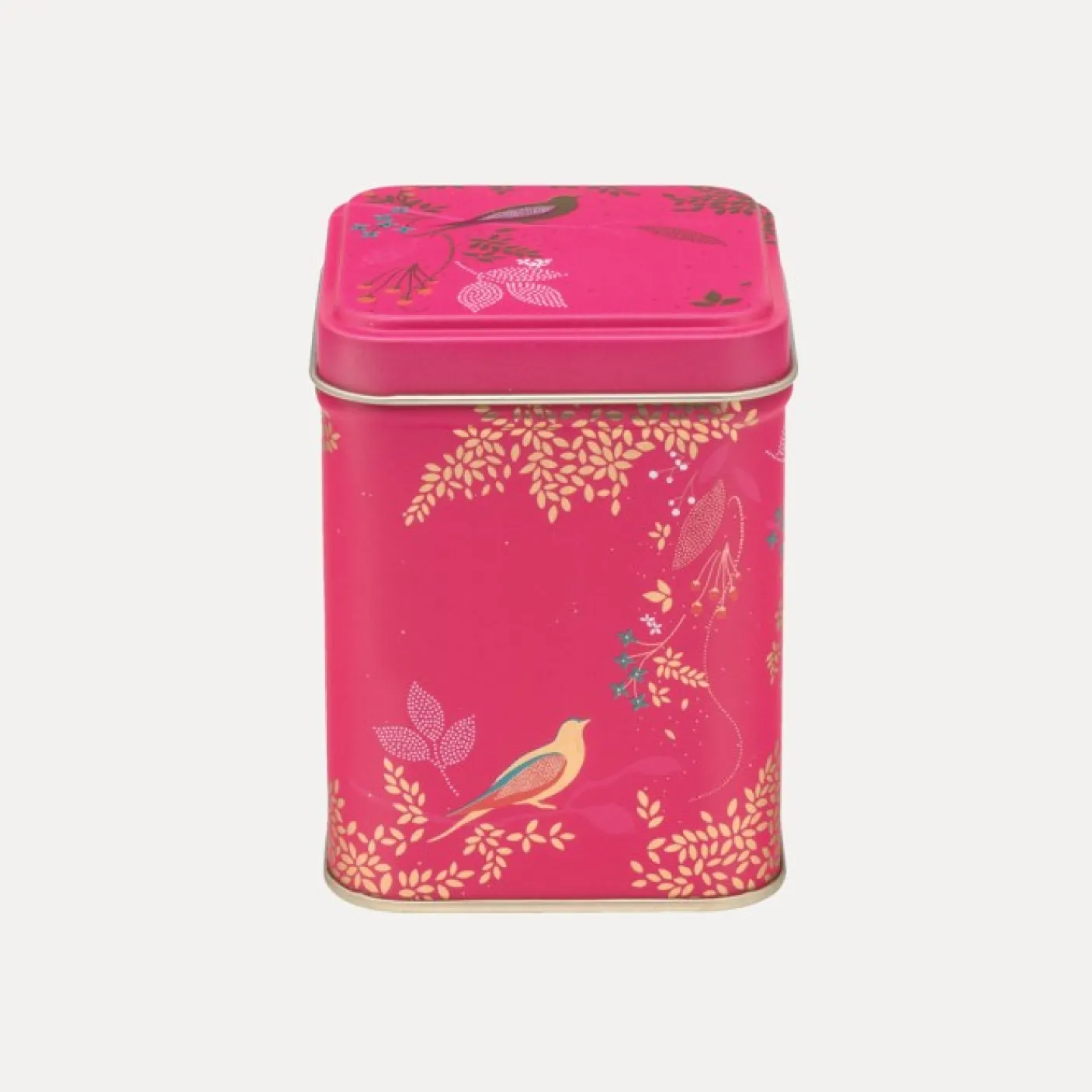 Pink Birds Mini Tea Tin