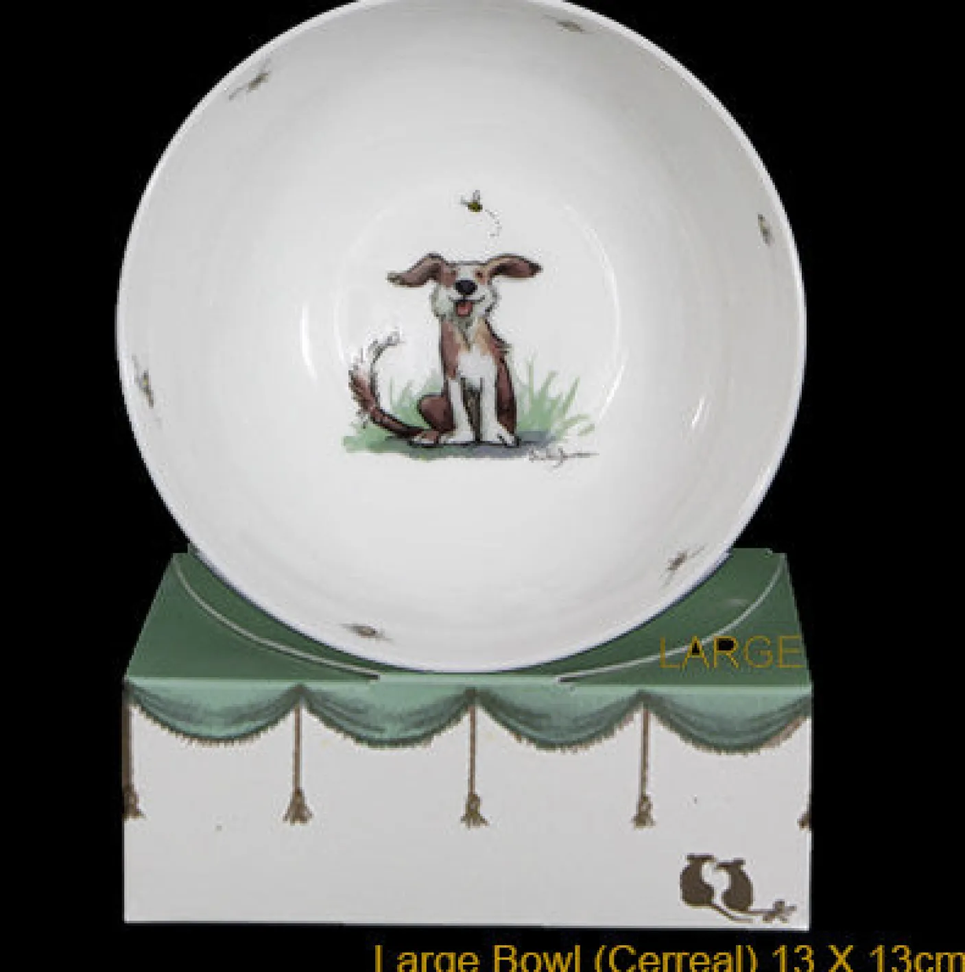 Bee Happy Large Bone China Bowl