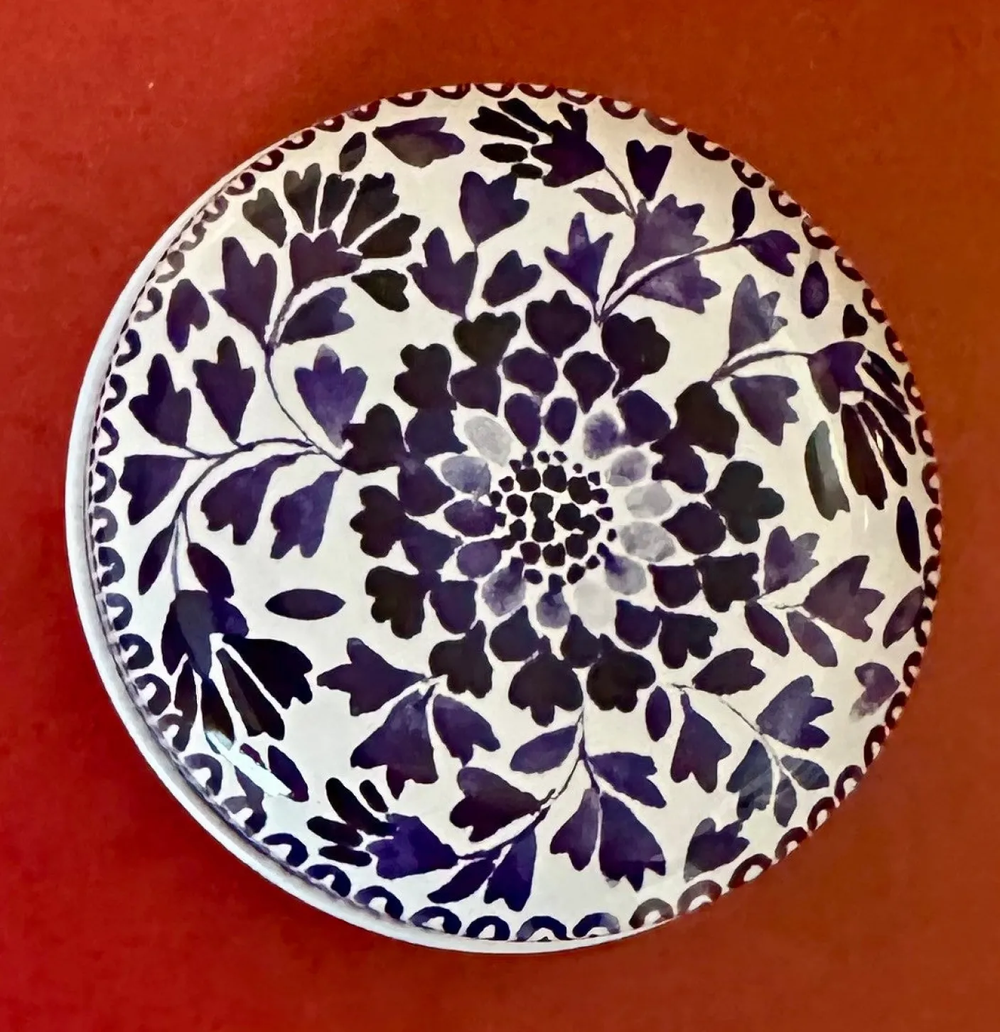 Blue & White Mini Round Tin