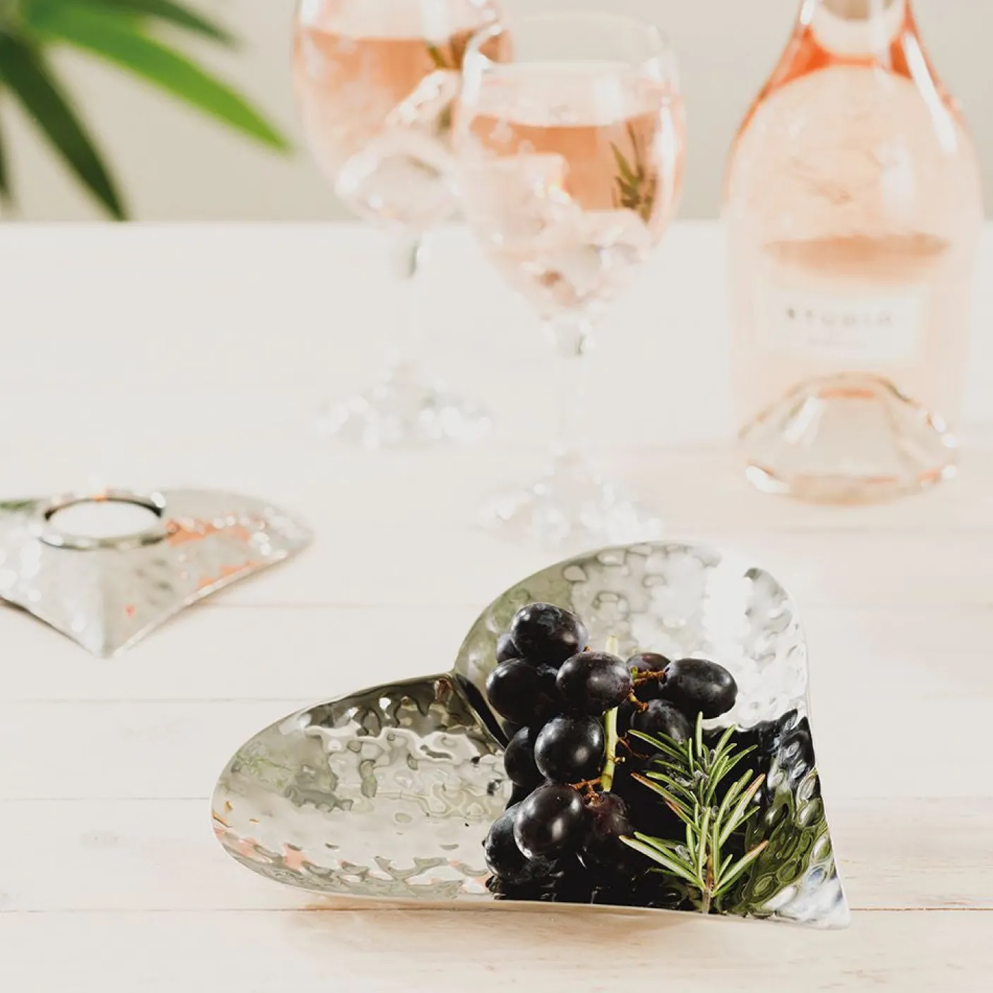 Hand Hammered Heart Dish