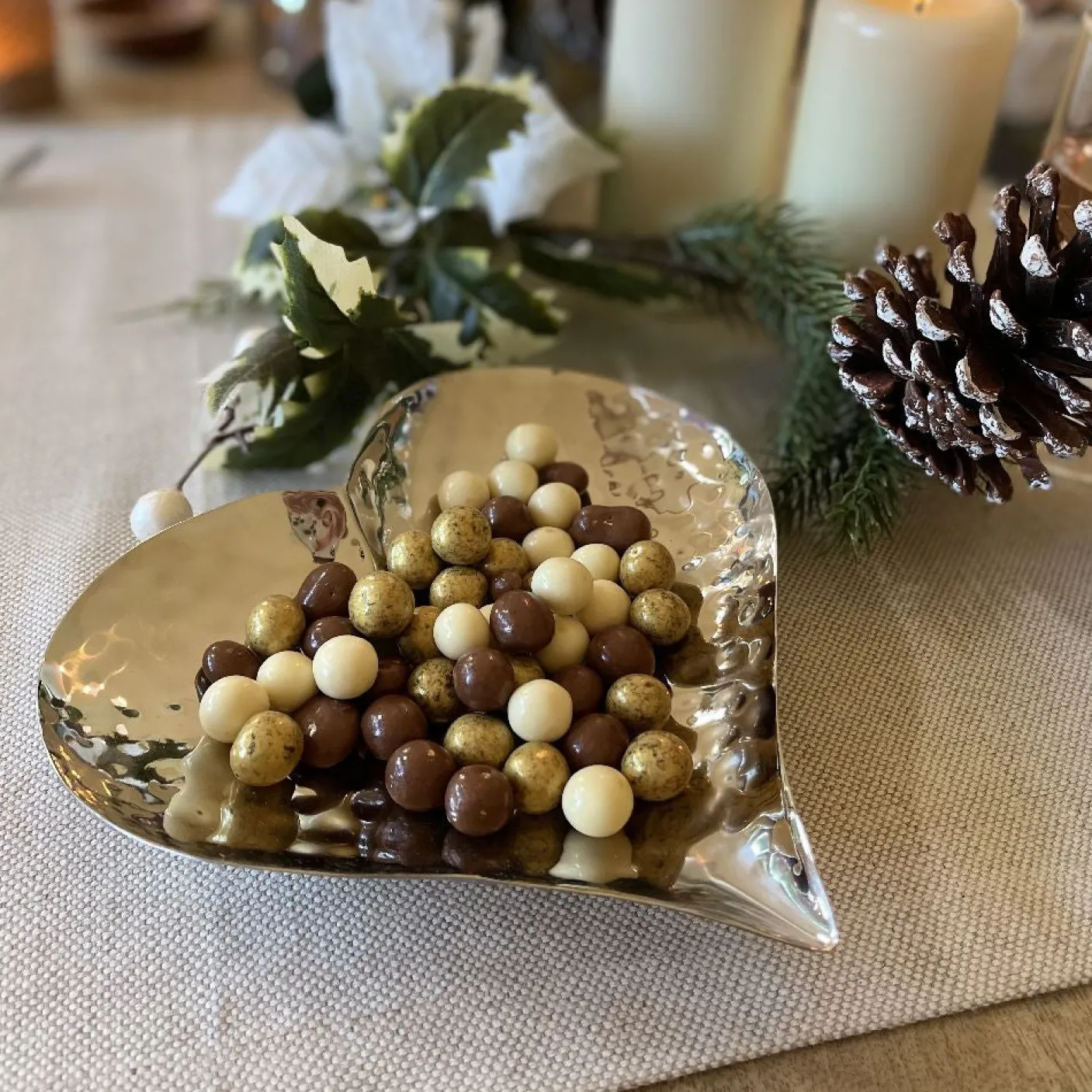 Hand Hammered Heart Dish