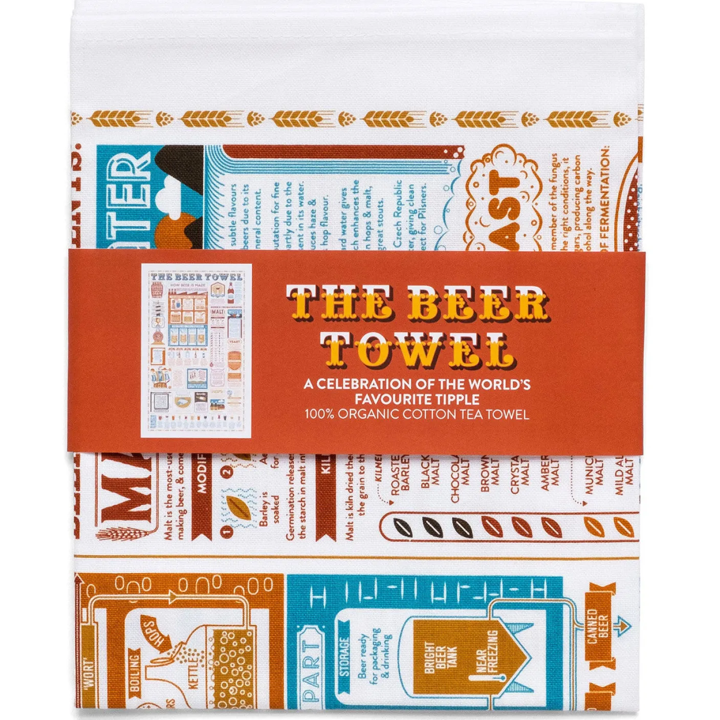 The Beer Tea Towel by Stuart Gardiner
