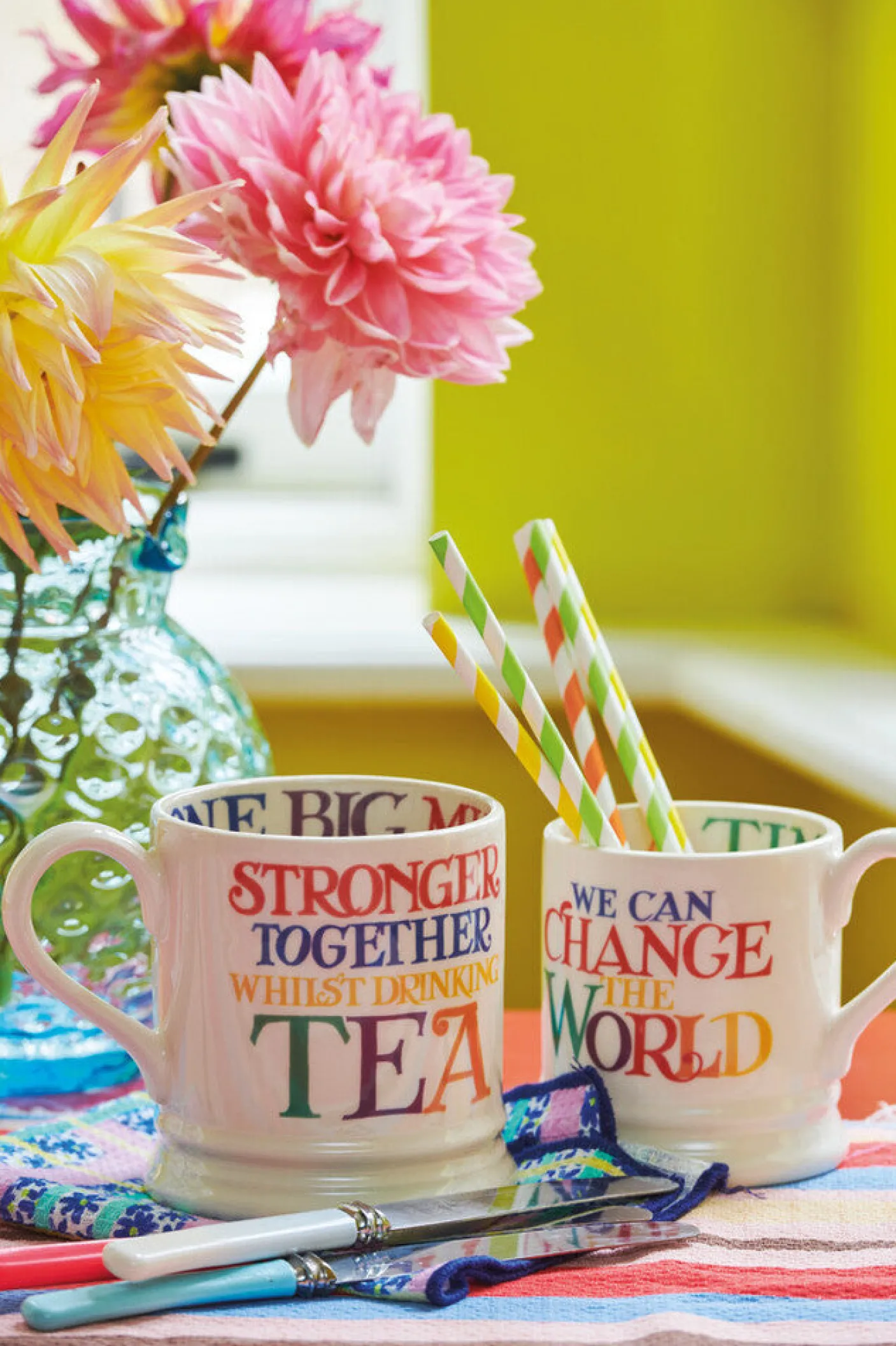 Rainbow Toast Change The World 1/2 Pint Mug