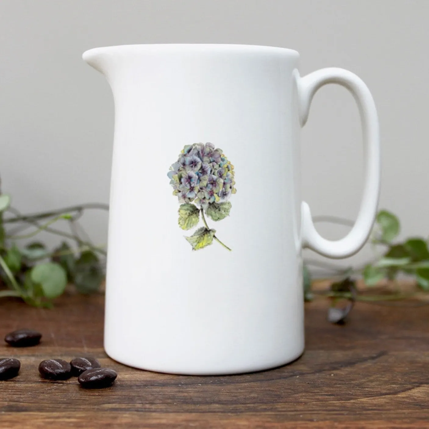 Hydrangea Bone China Half Pint Jug