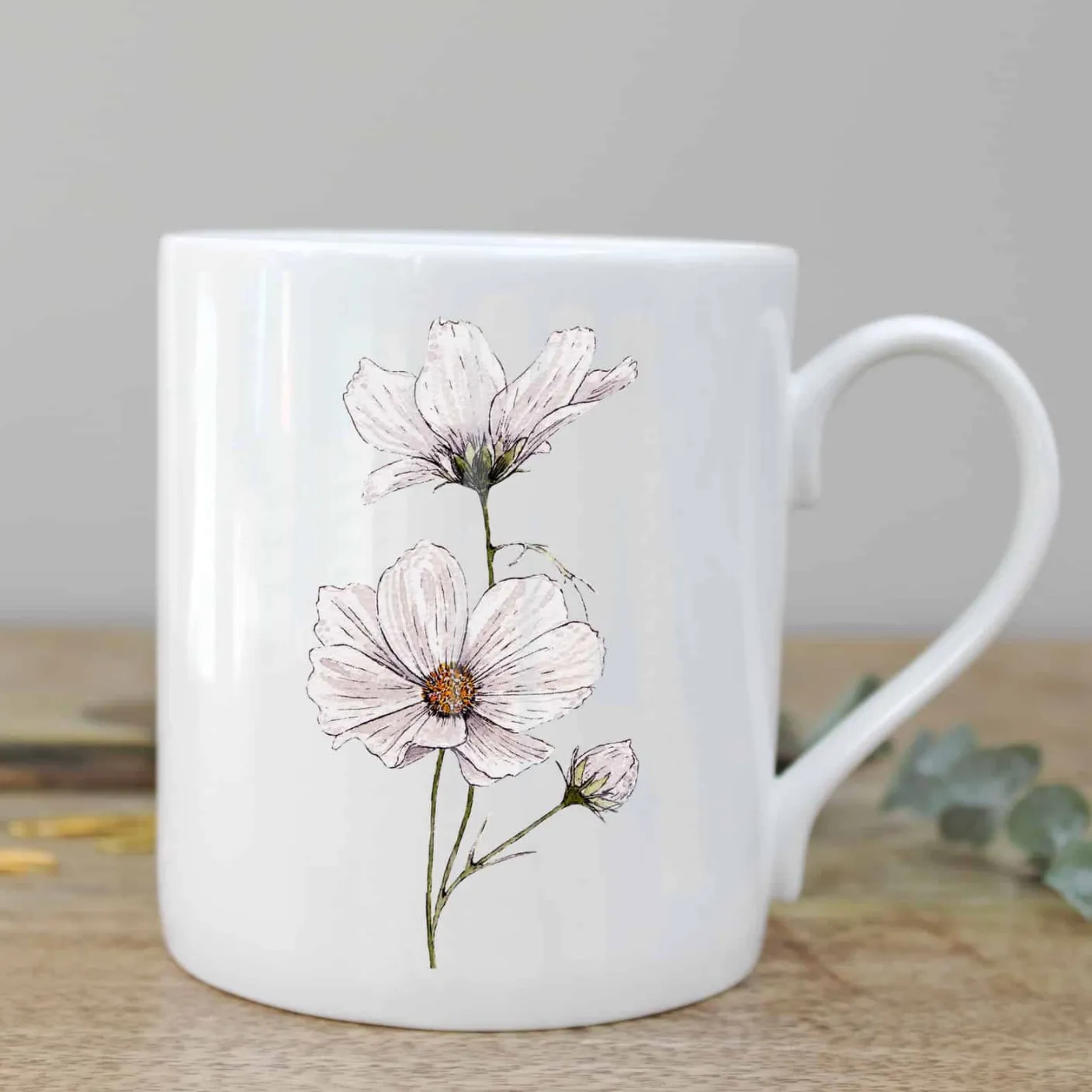 Cosmos Bone China Mug Boxed