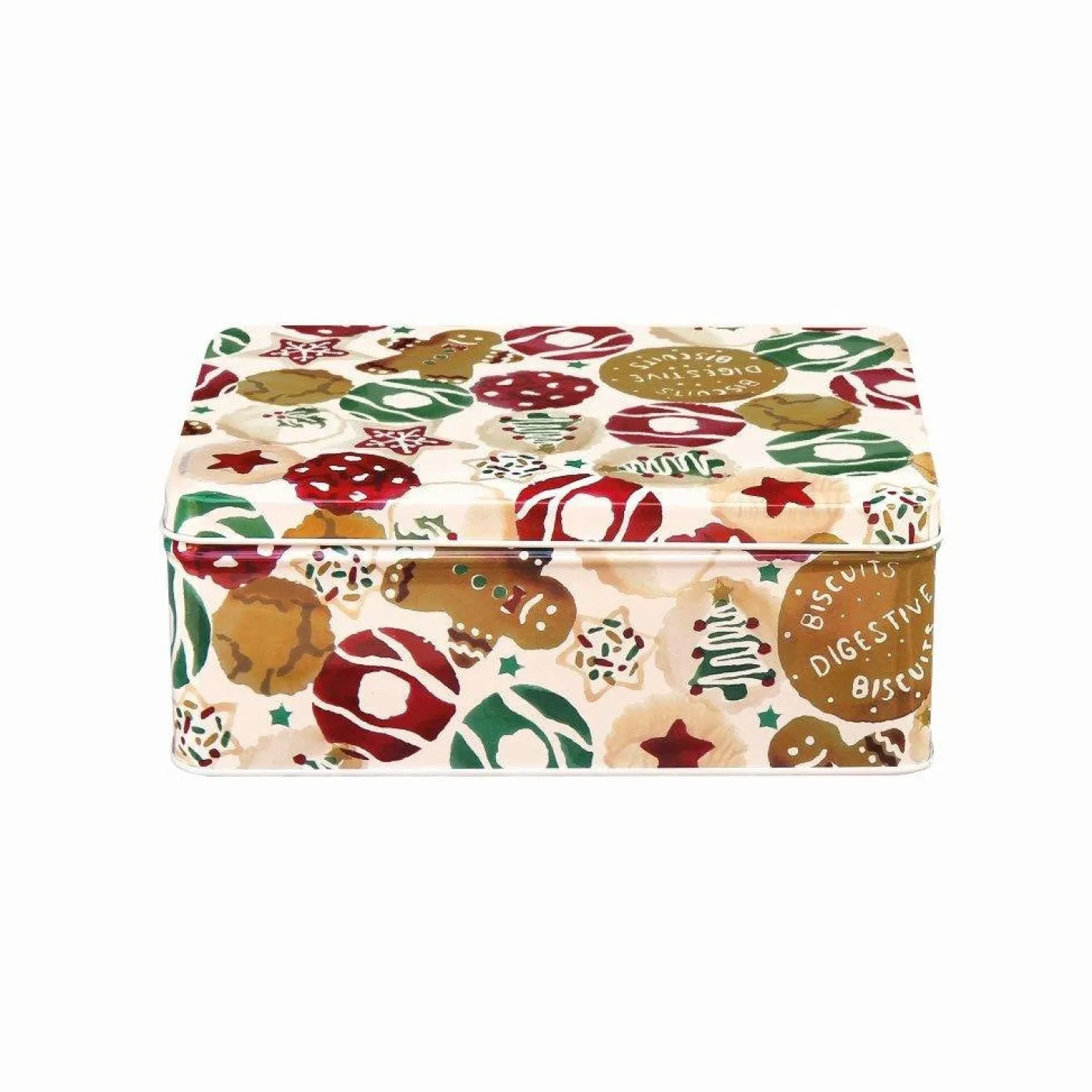 Christmas Biscuits Deep Rectangular Tin