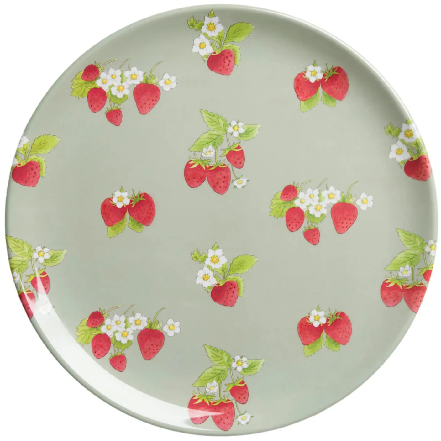 Strawberries Melamine Dinner Plate