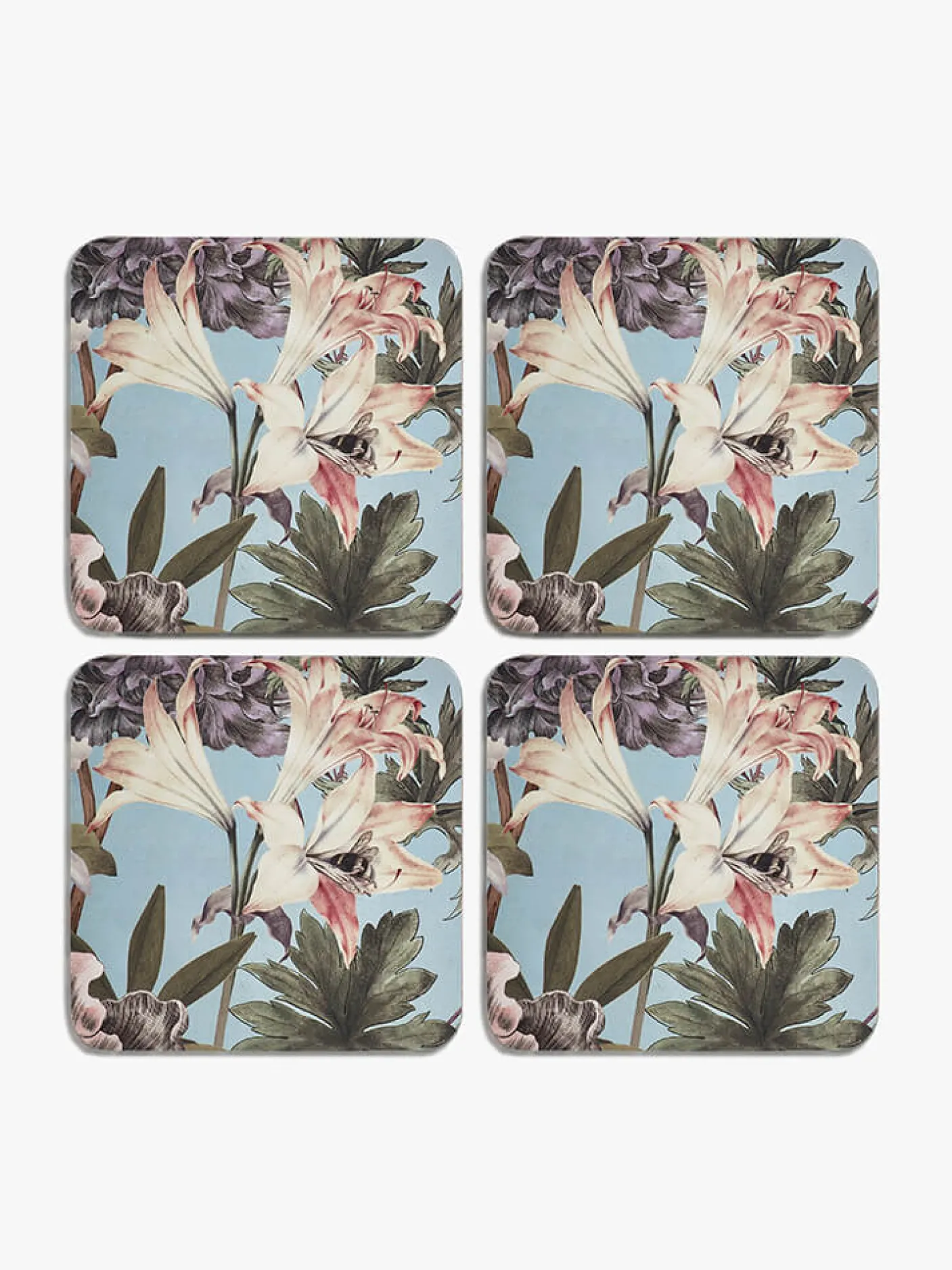 Kew Gardens Bee Floral Coasters (Set of 4)