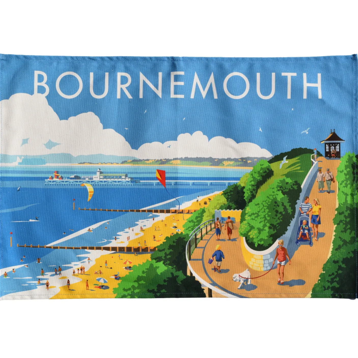 Bournemouth Tea Towel