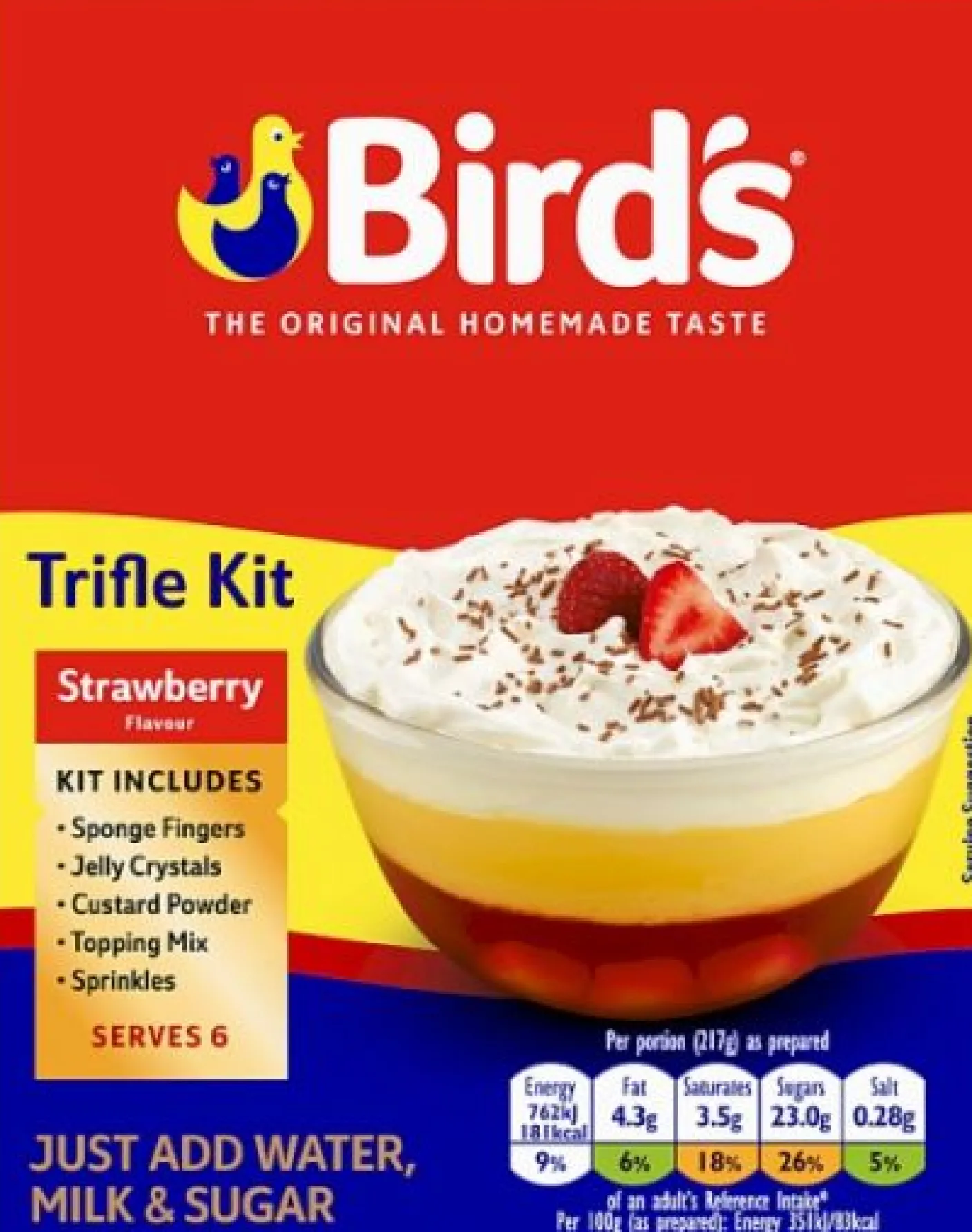 Bird's Strawberry Trifle Kit