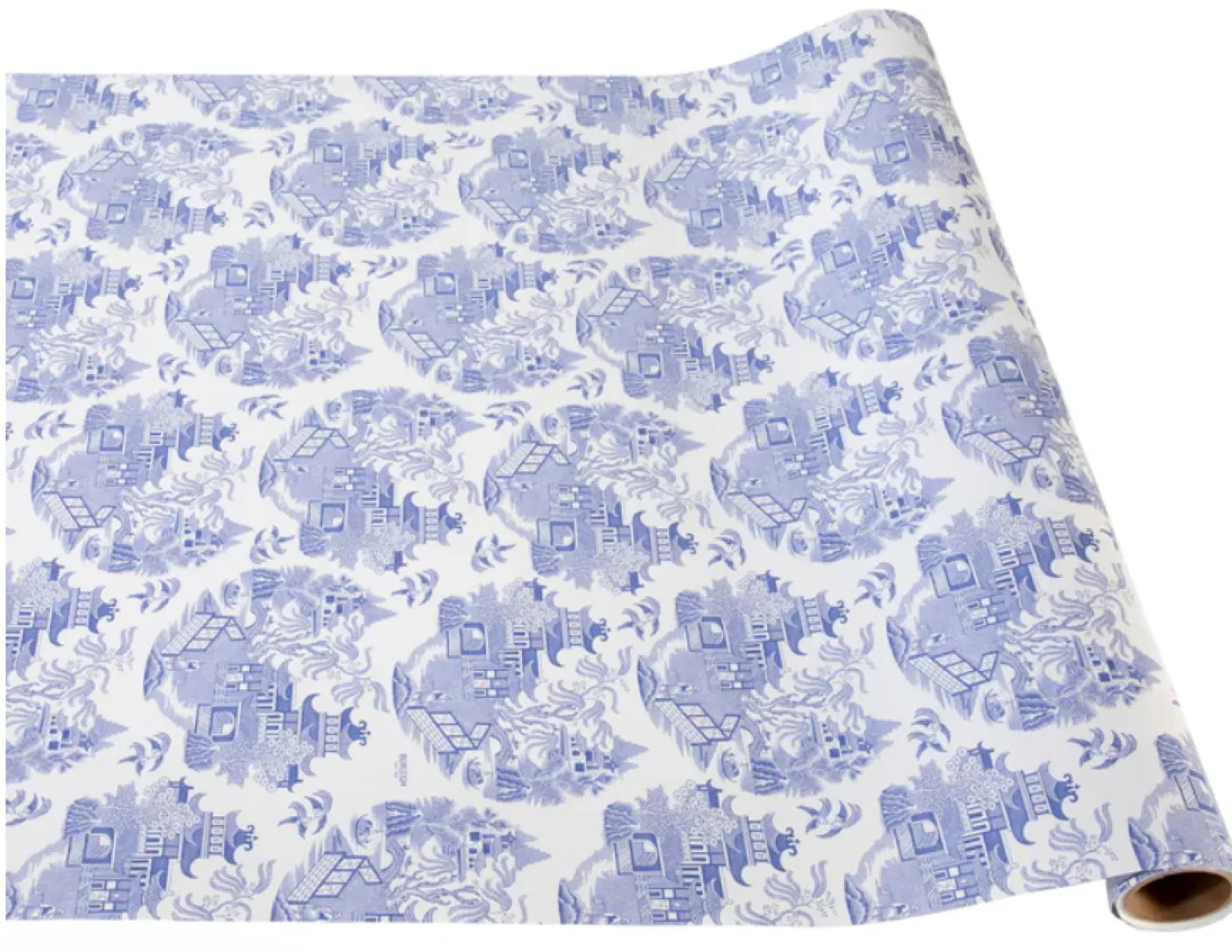 Blue Willow Burleigh Paper Table Runner