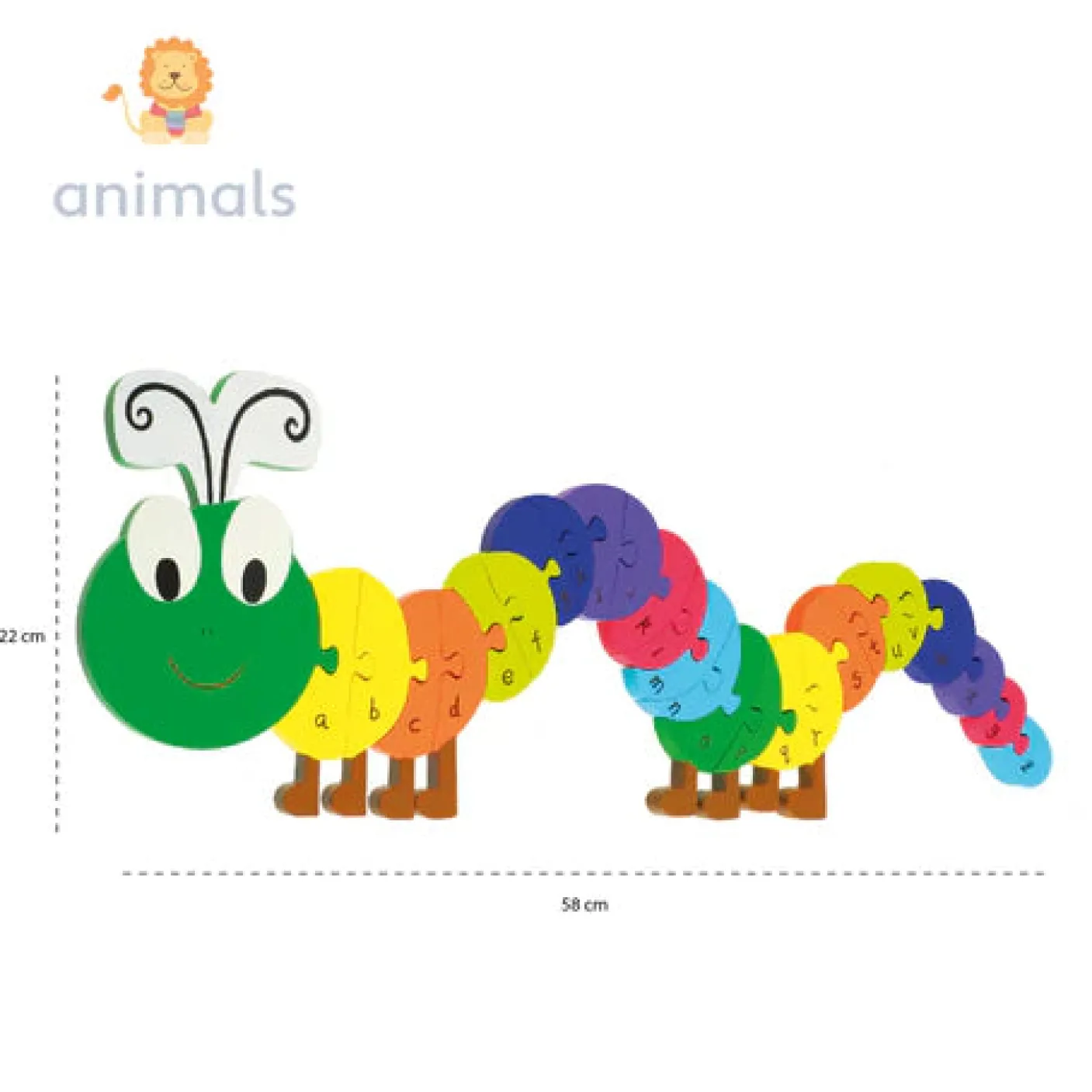 Caterpillar Alphabet Wooden Puzzle