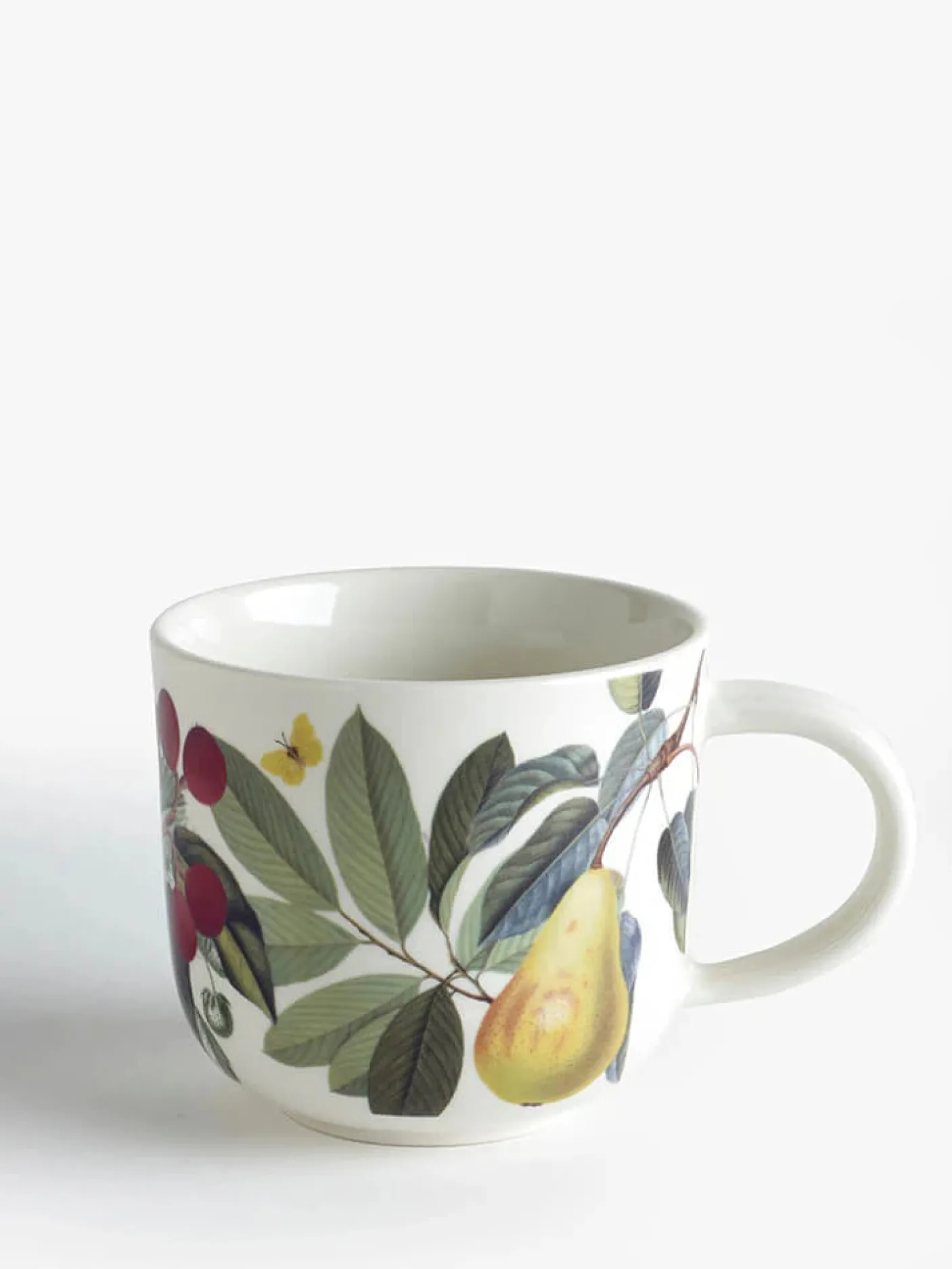 Kew Gardens Fruit and Floral White Mug