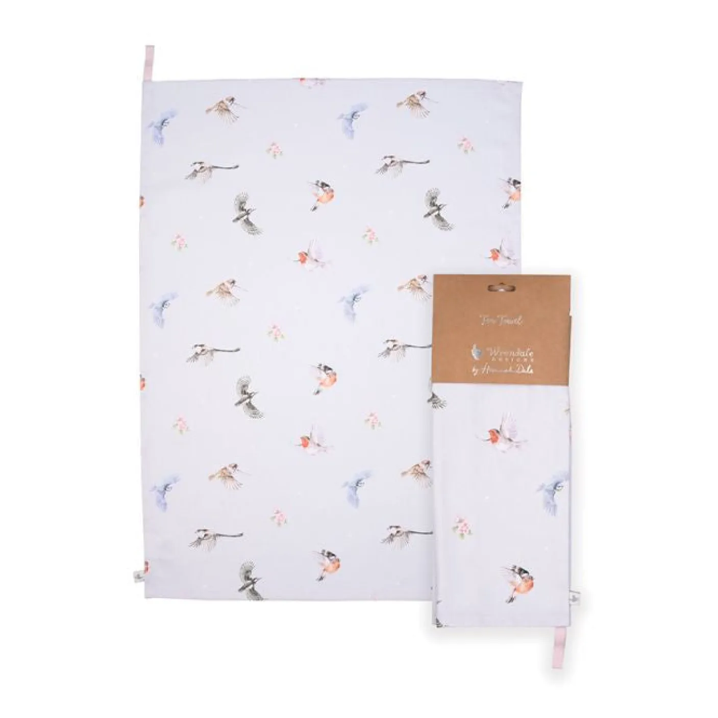 'Feathered Friends' Bird Tea Towel