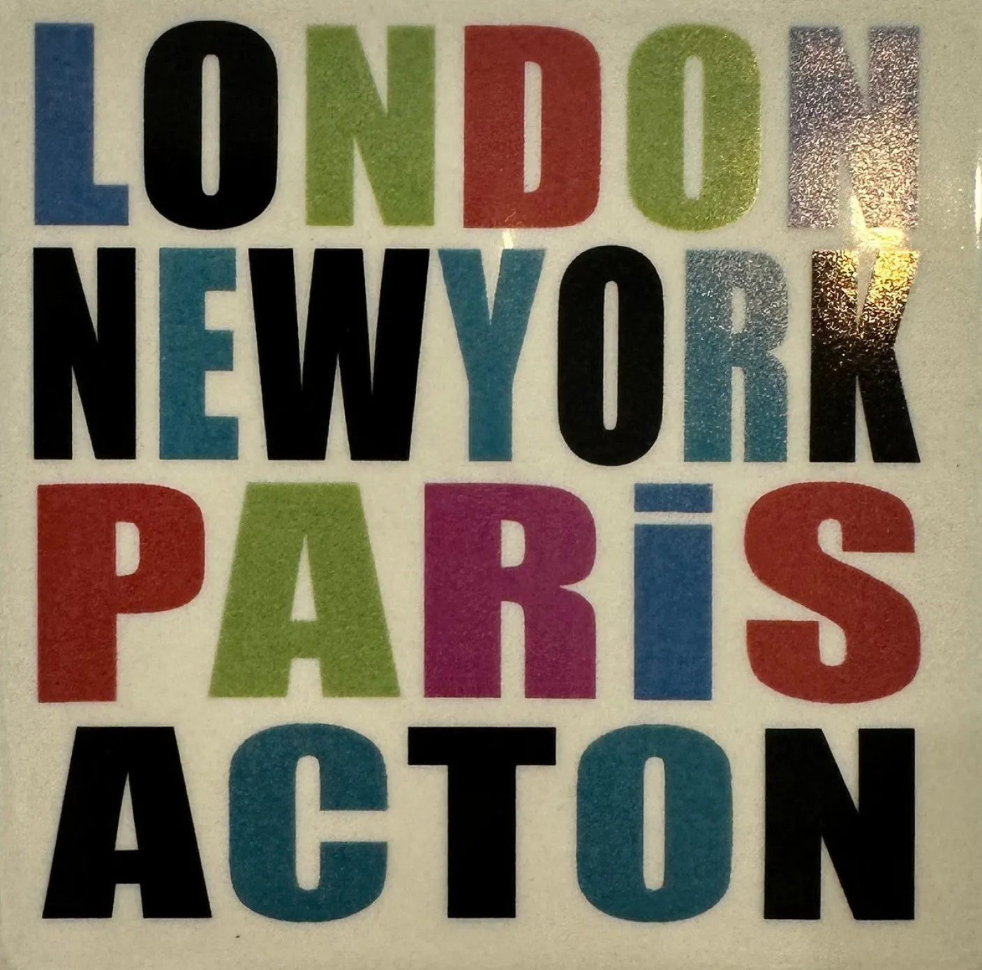 London, New York, Paris, Acton Coaster by Moorland Pottery