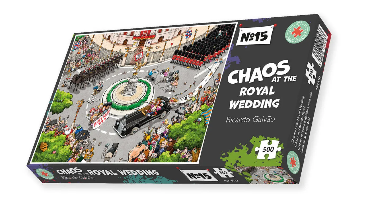 Chaos at the Royal Wedding 1000 Piece Jigsaw Puzzle