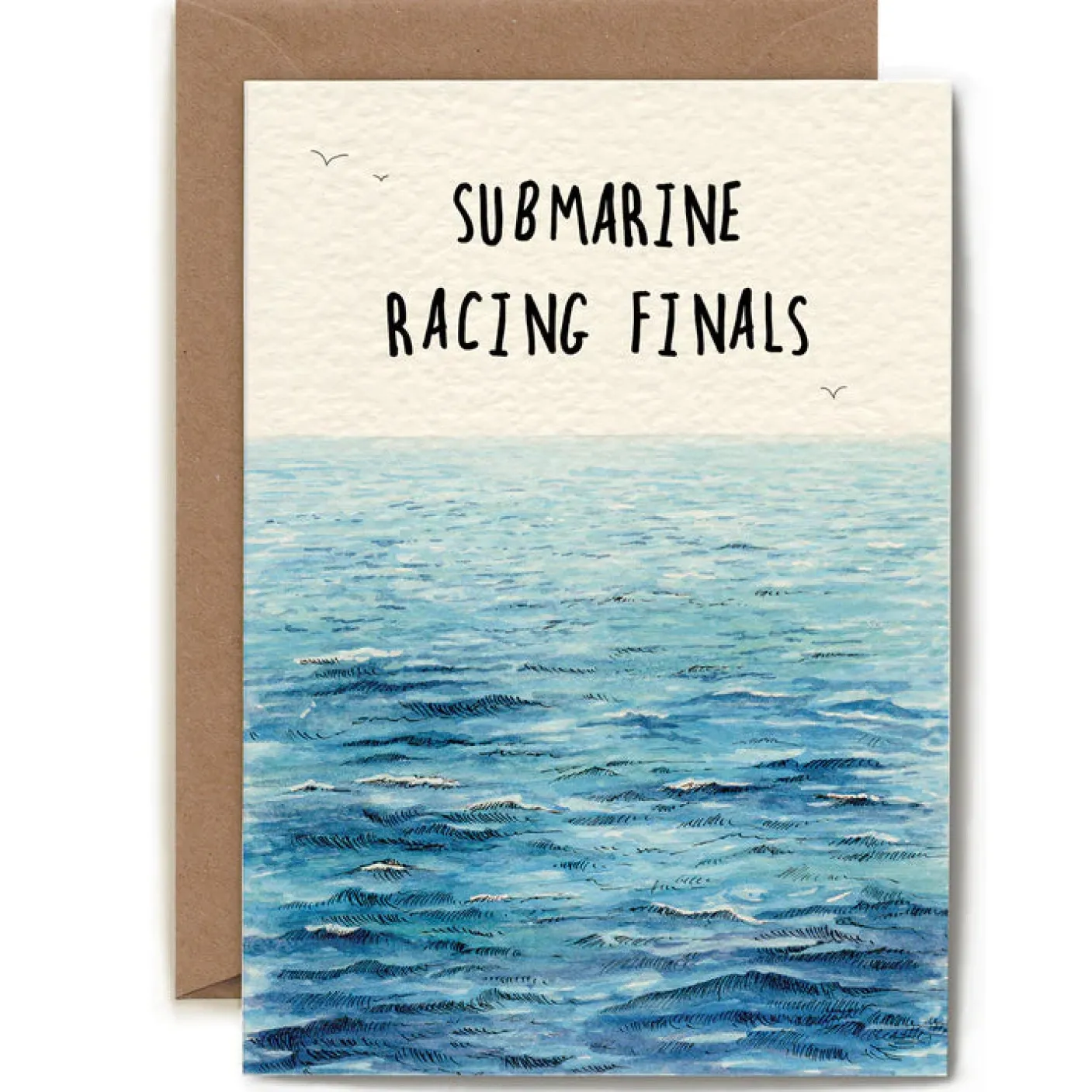 Submarine Racing Finals  Greetings Card