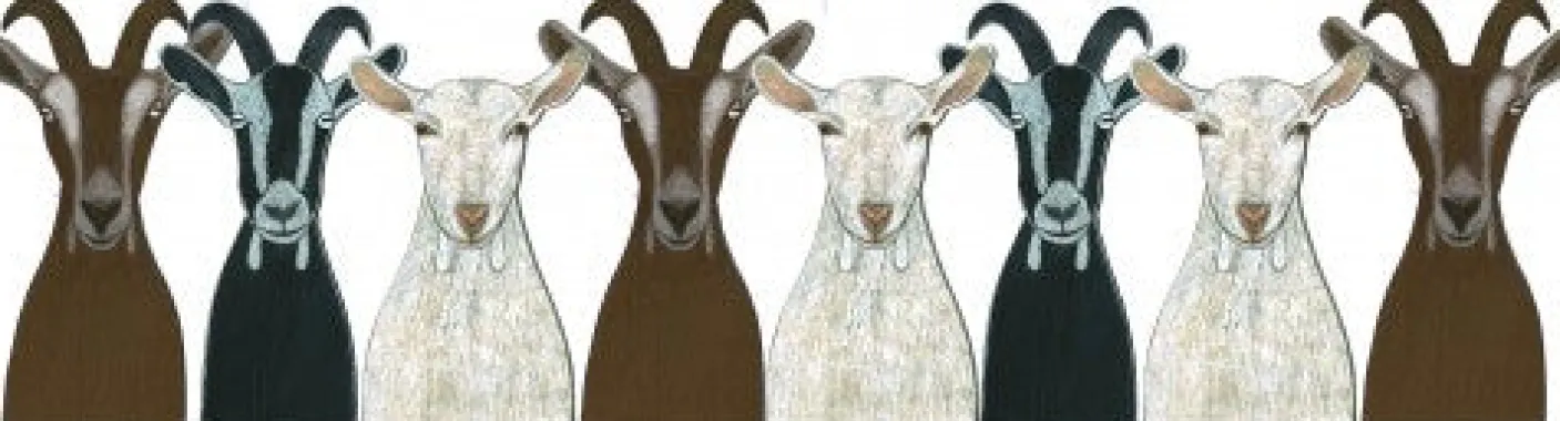 Goats Mug by Moorland Pottery