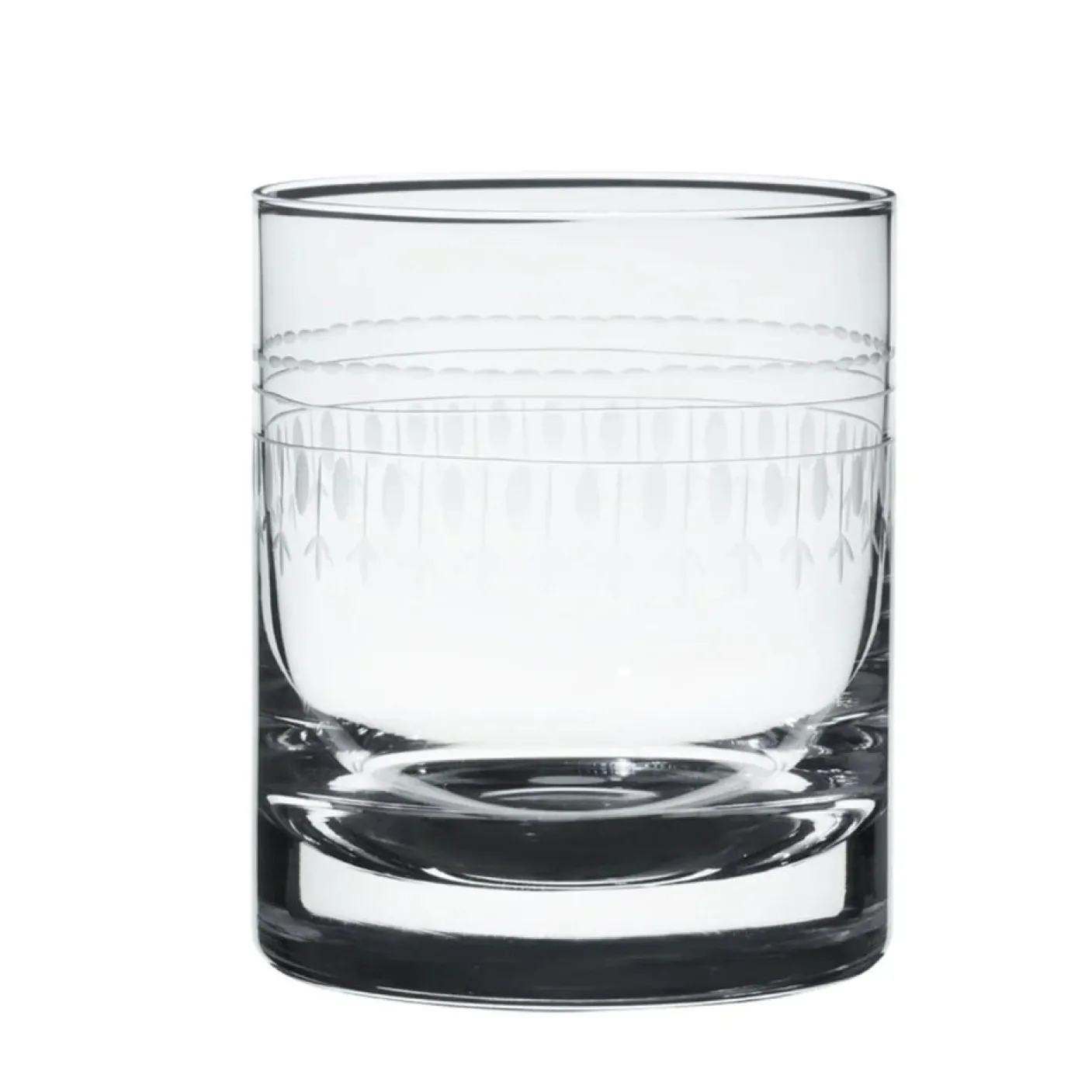 Whisky Glass with Ovals Design by The Vintage List