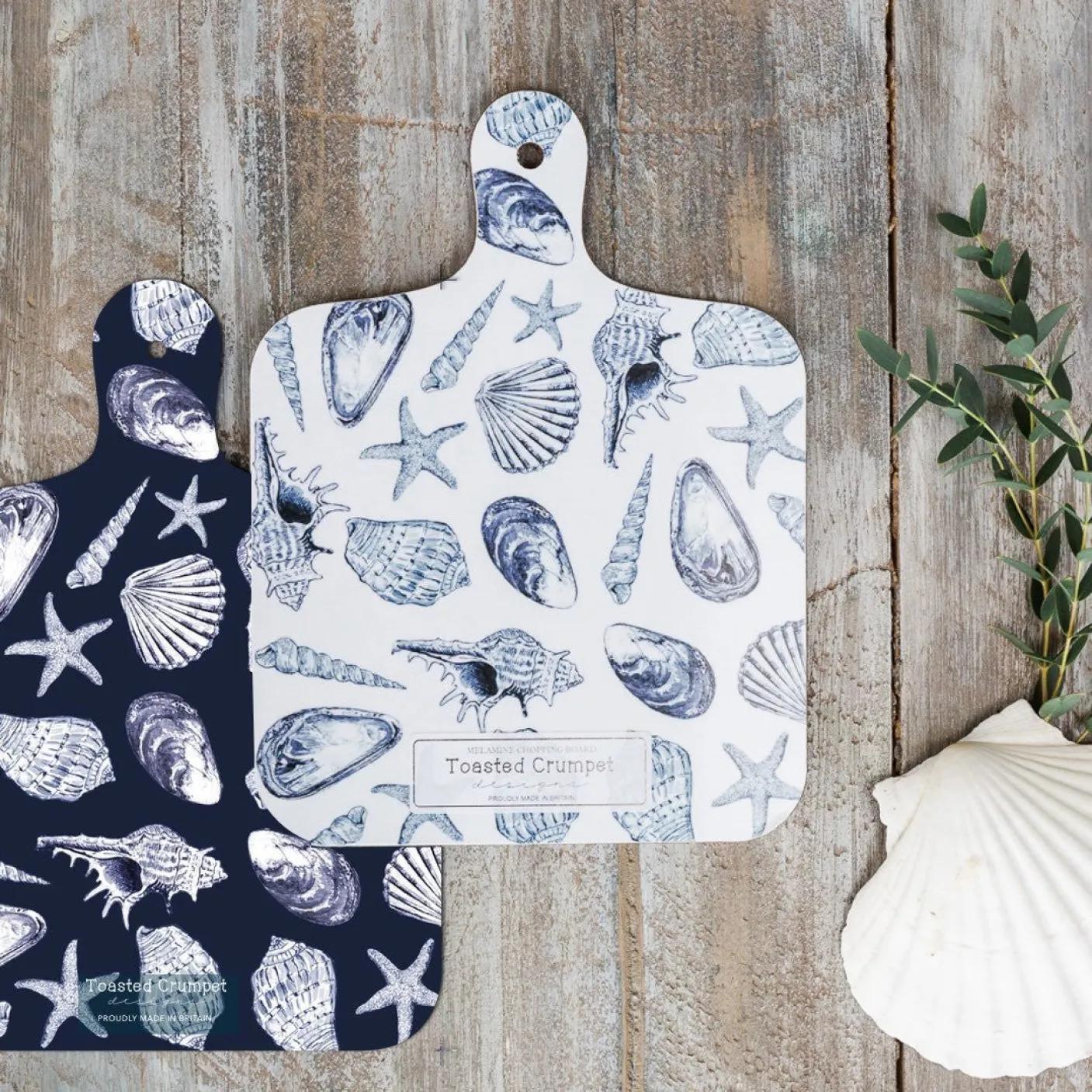 Inky Shells Mini Chopping Board