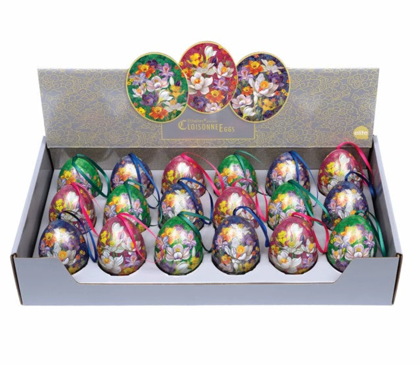 Cloisonne Mini Tin Easter Eggs