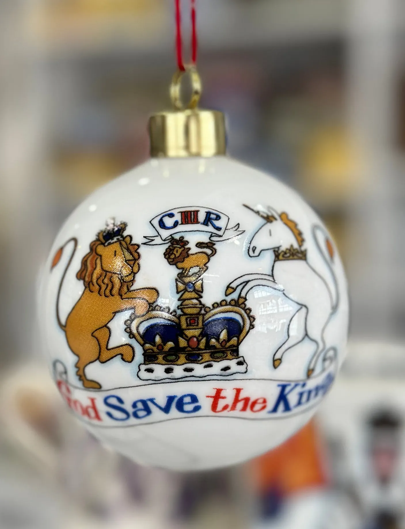 King Charles III Coronation China Bauble