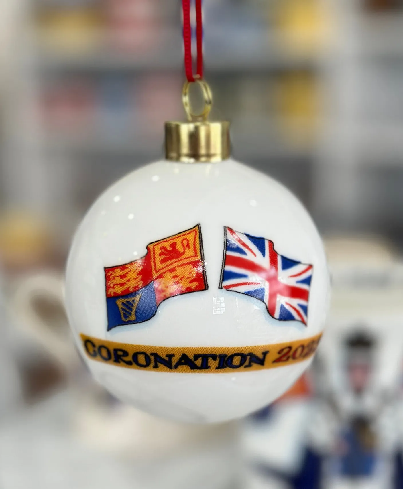 King Charles III Coronation China Bauble