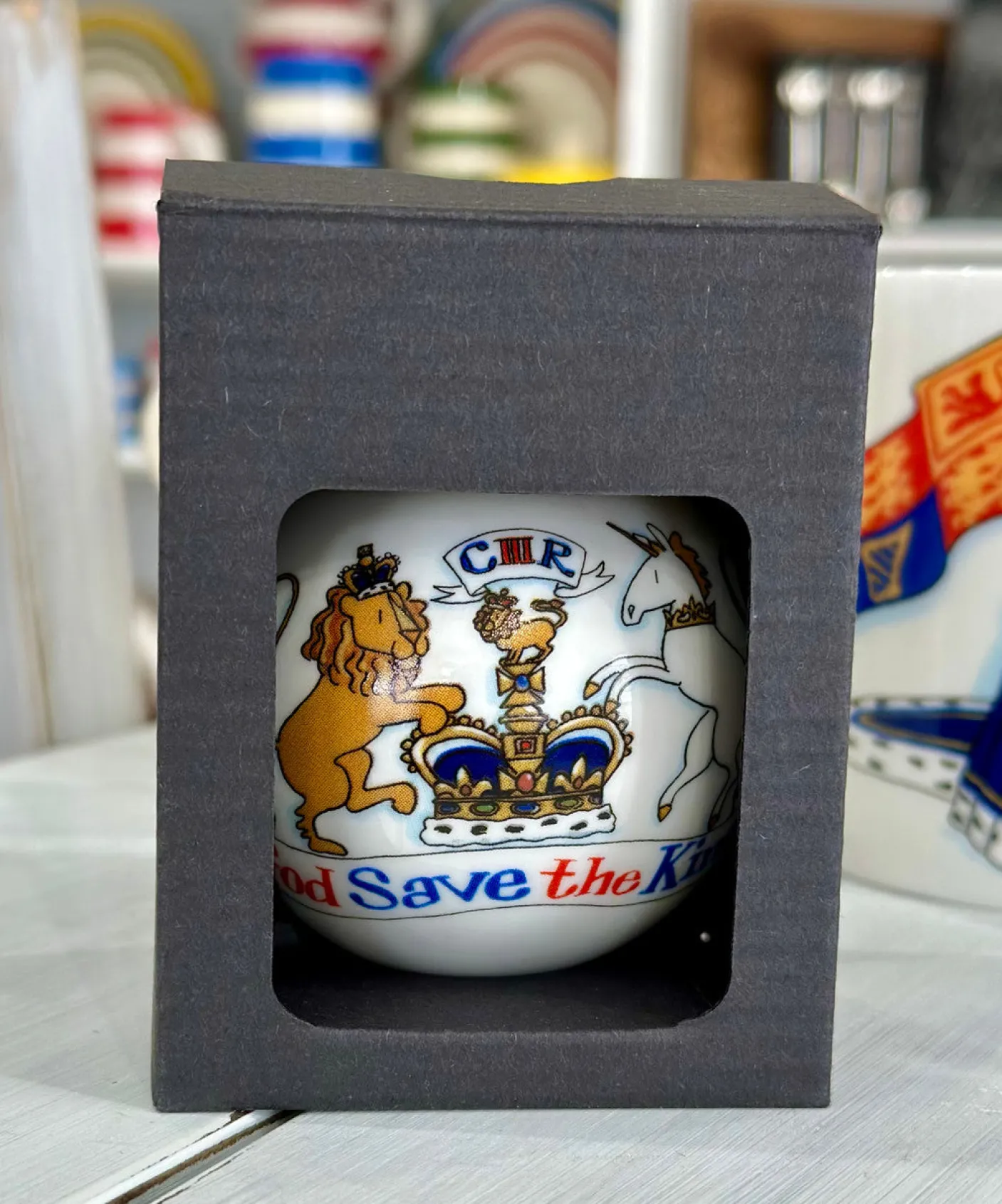 King Charles III Coronation China Bauble
